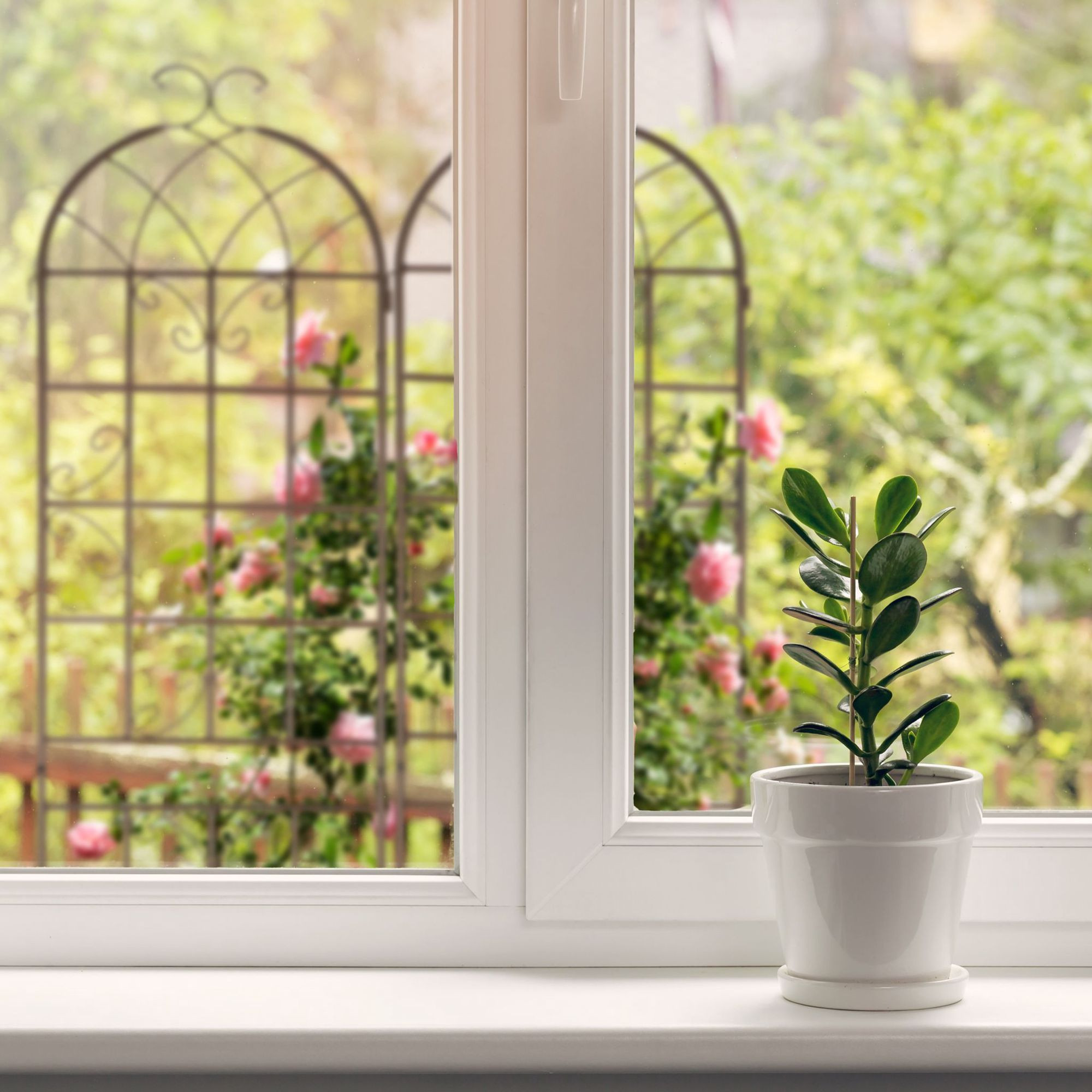 Trellis 220 cm set van 2 bruin