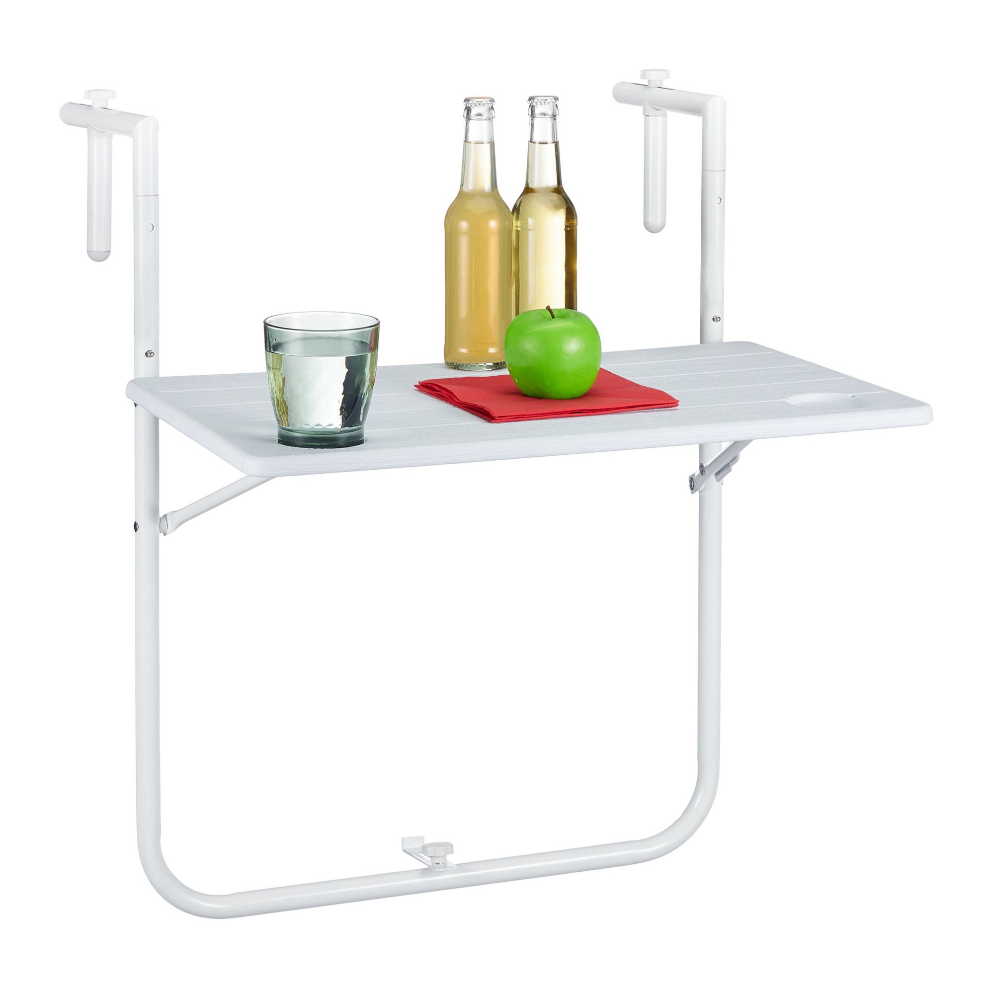 Table de balcon suspendue blanche