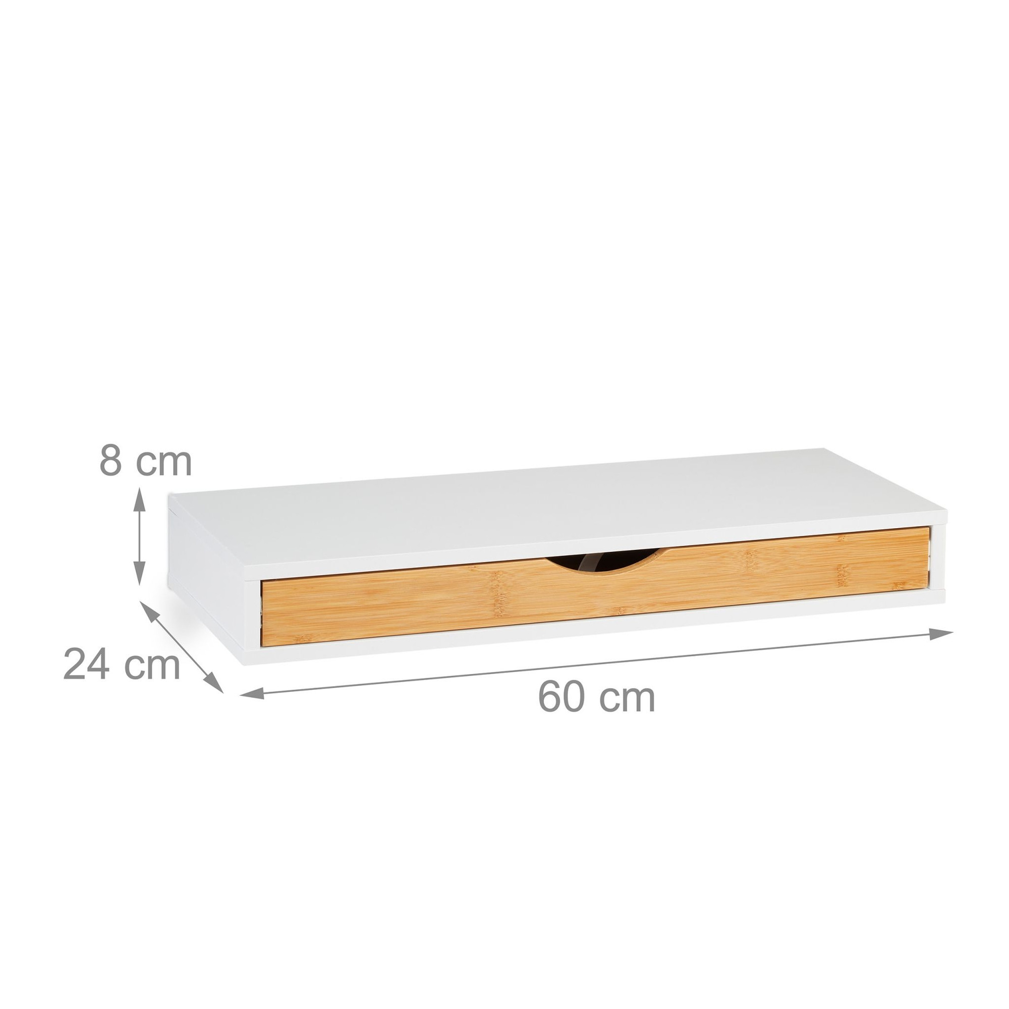 Wall shelf with drawer