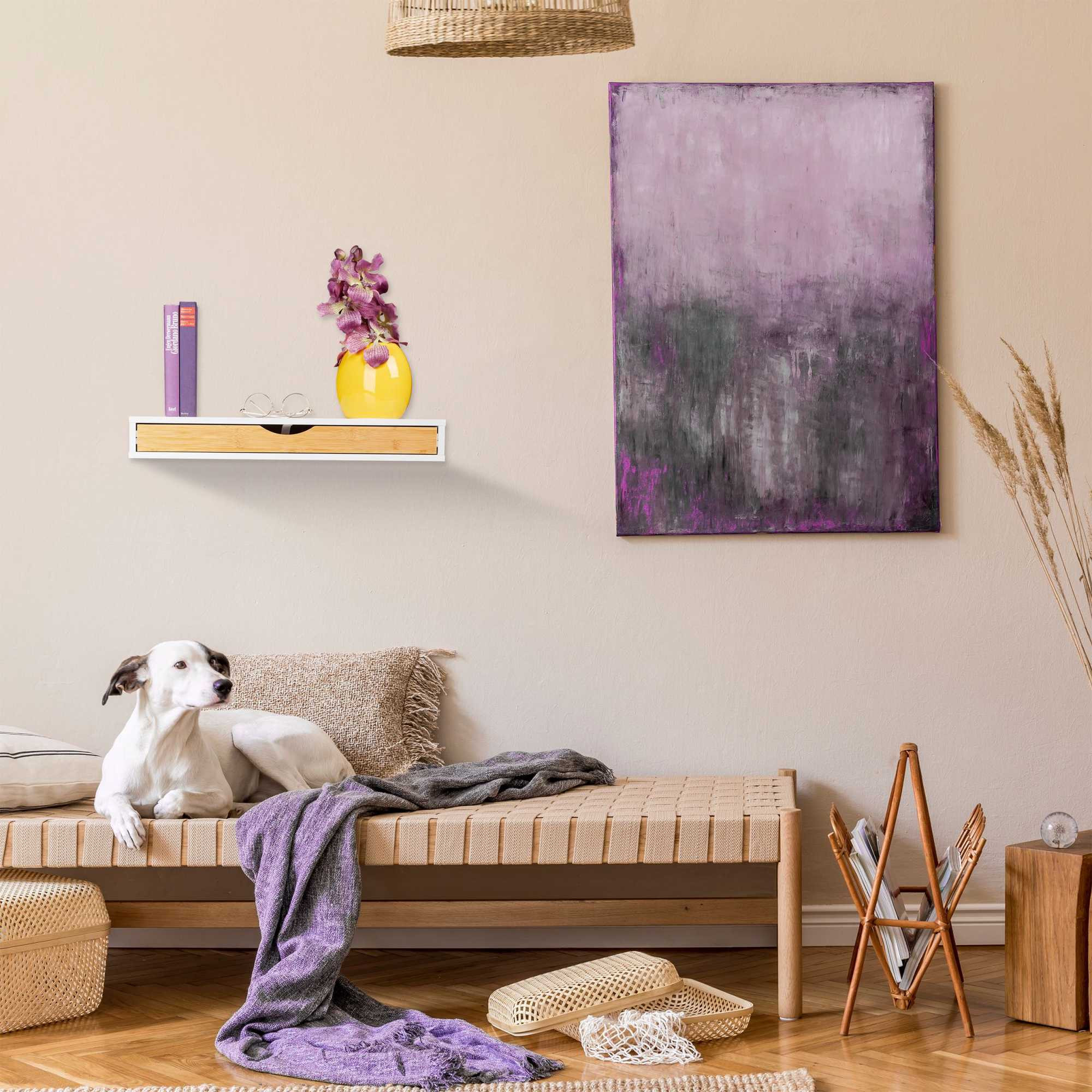 Wandplank met lade
