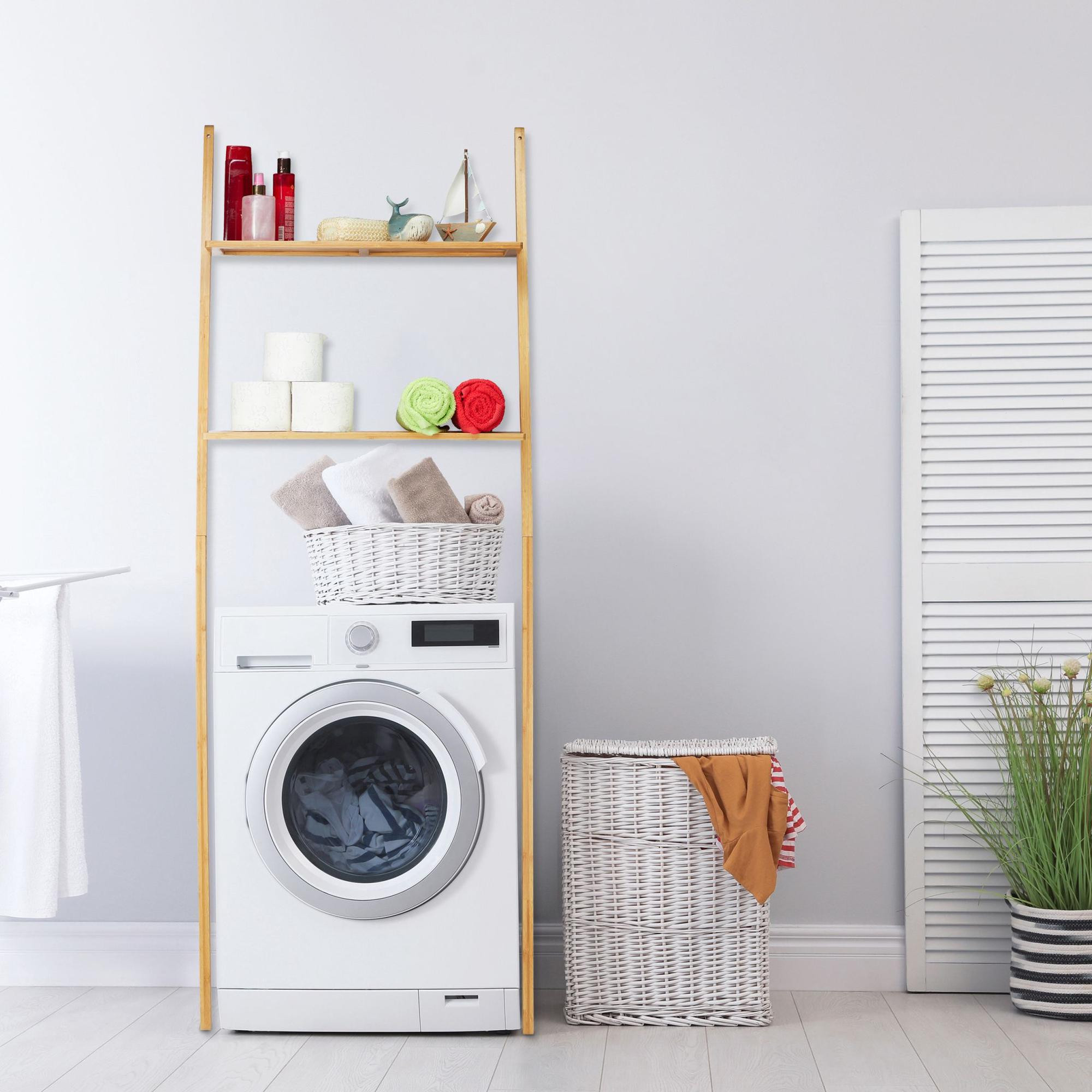 Wasmachine plank van bamboe