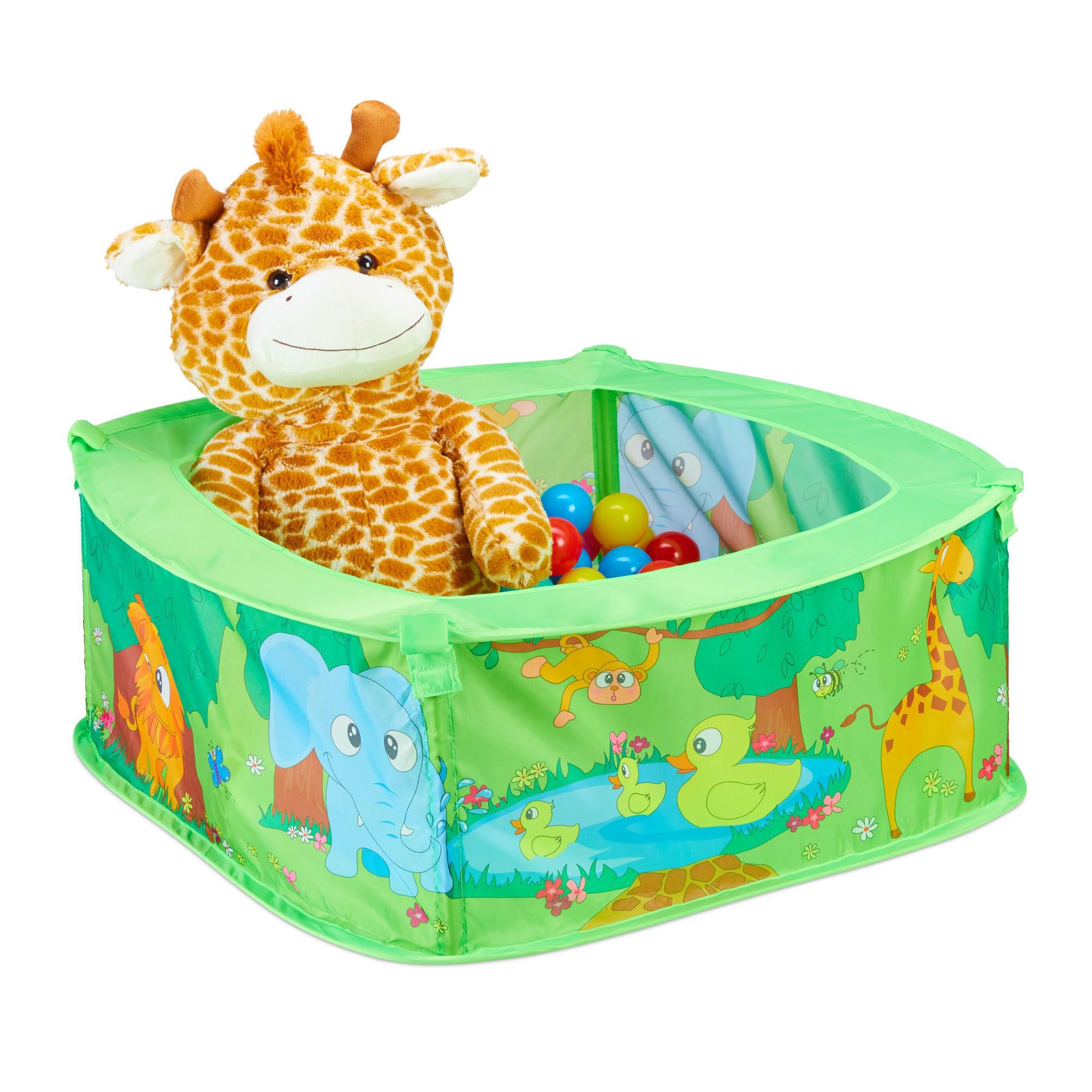 Banho de bolinhas selva para bebê com 50 bolinhas