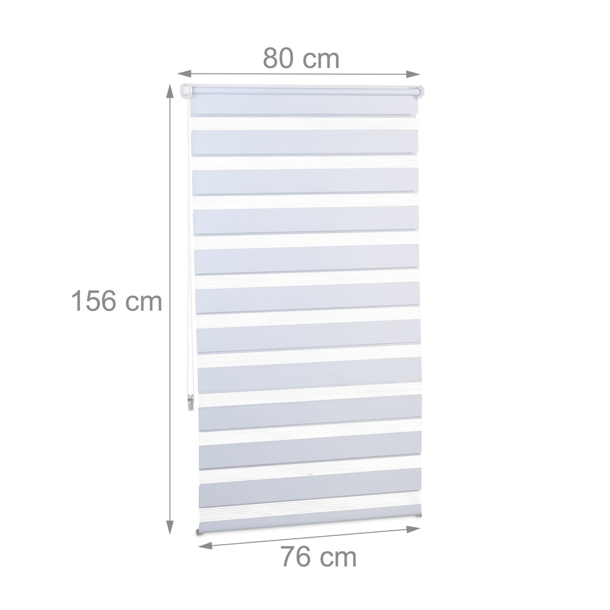 Double roller blind Klemmfix without drilling in white