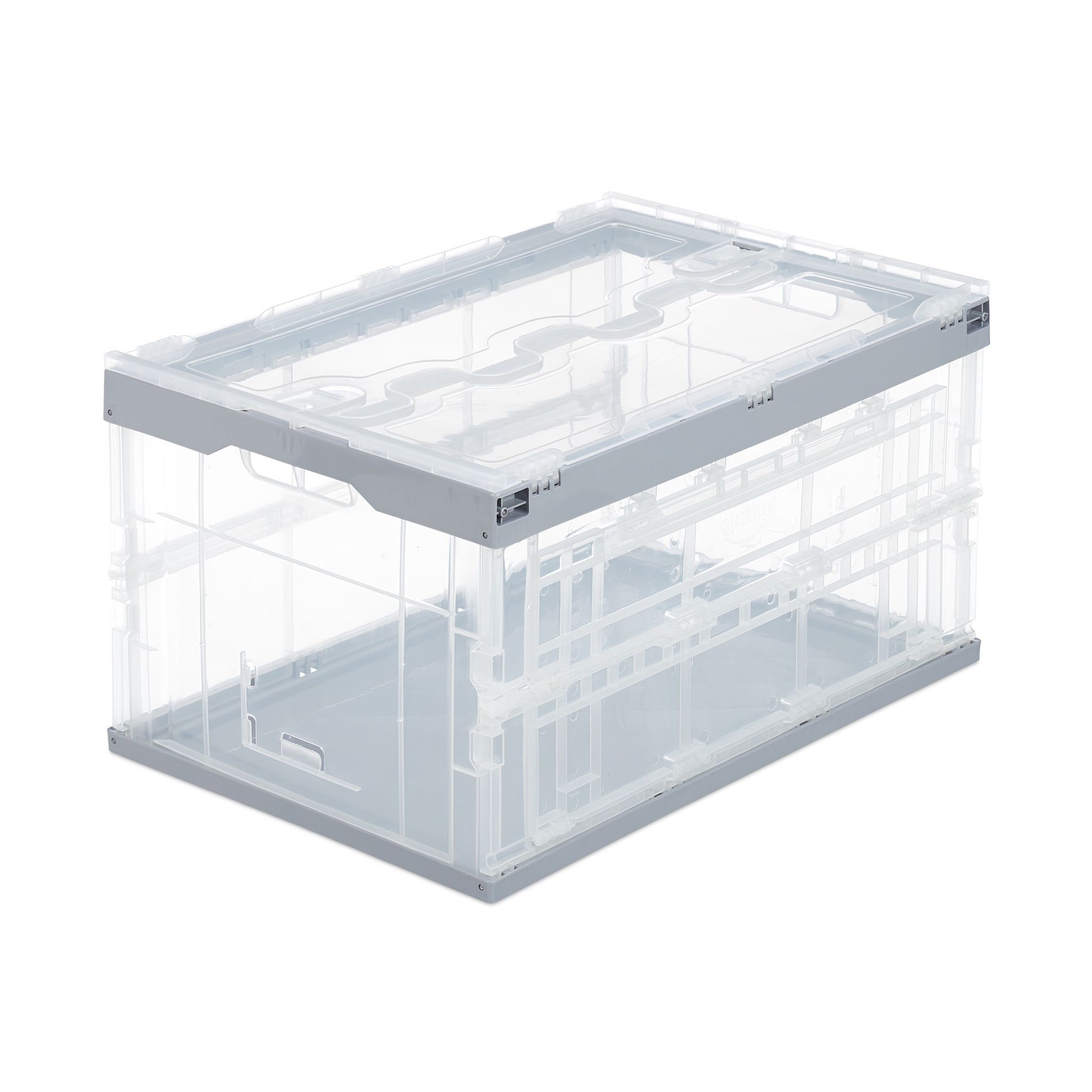 Priehľadný prepravný box s vekom