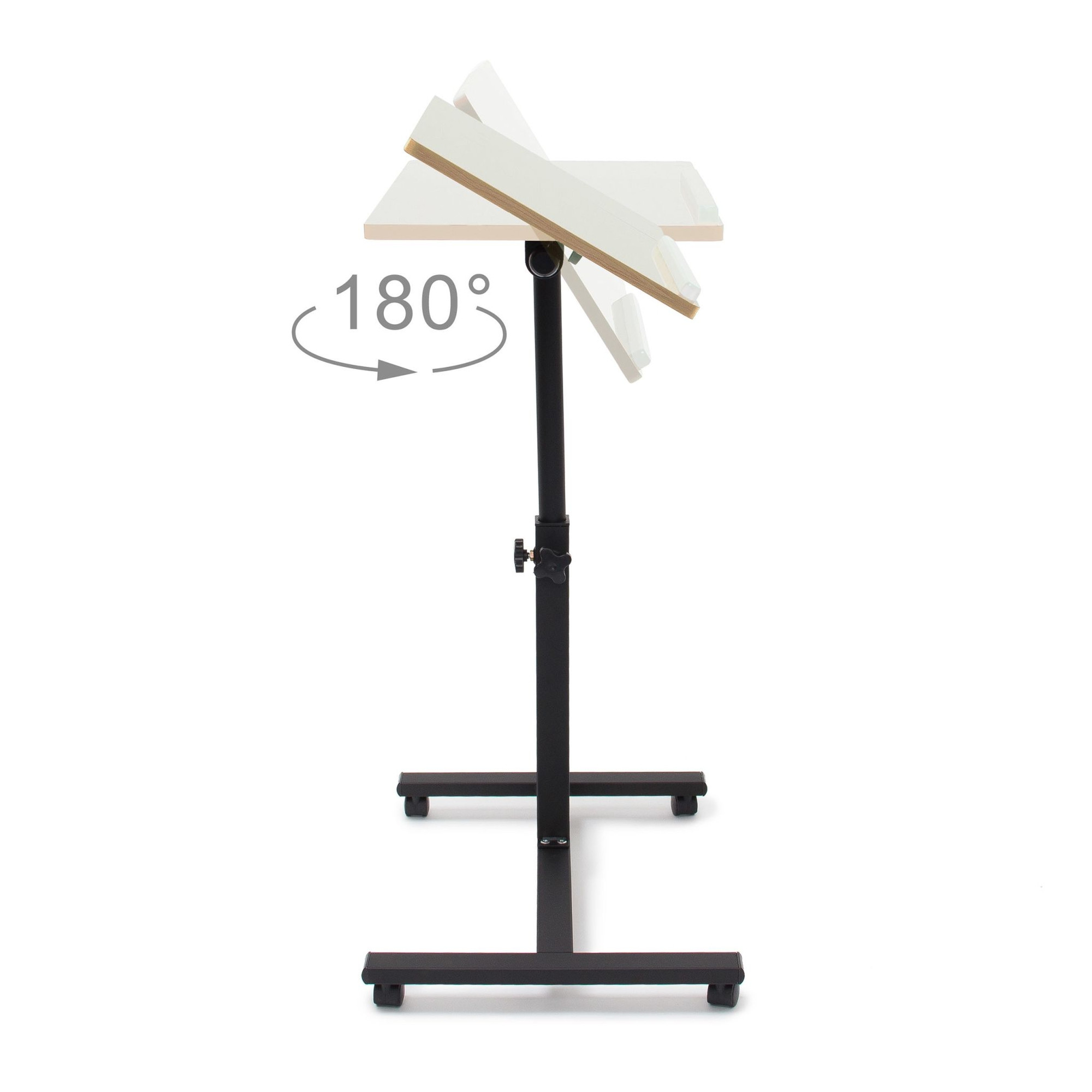 Mesa para portátil de madera de altura ajustable