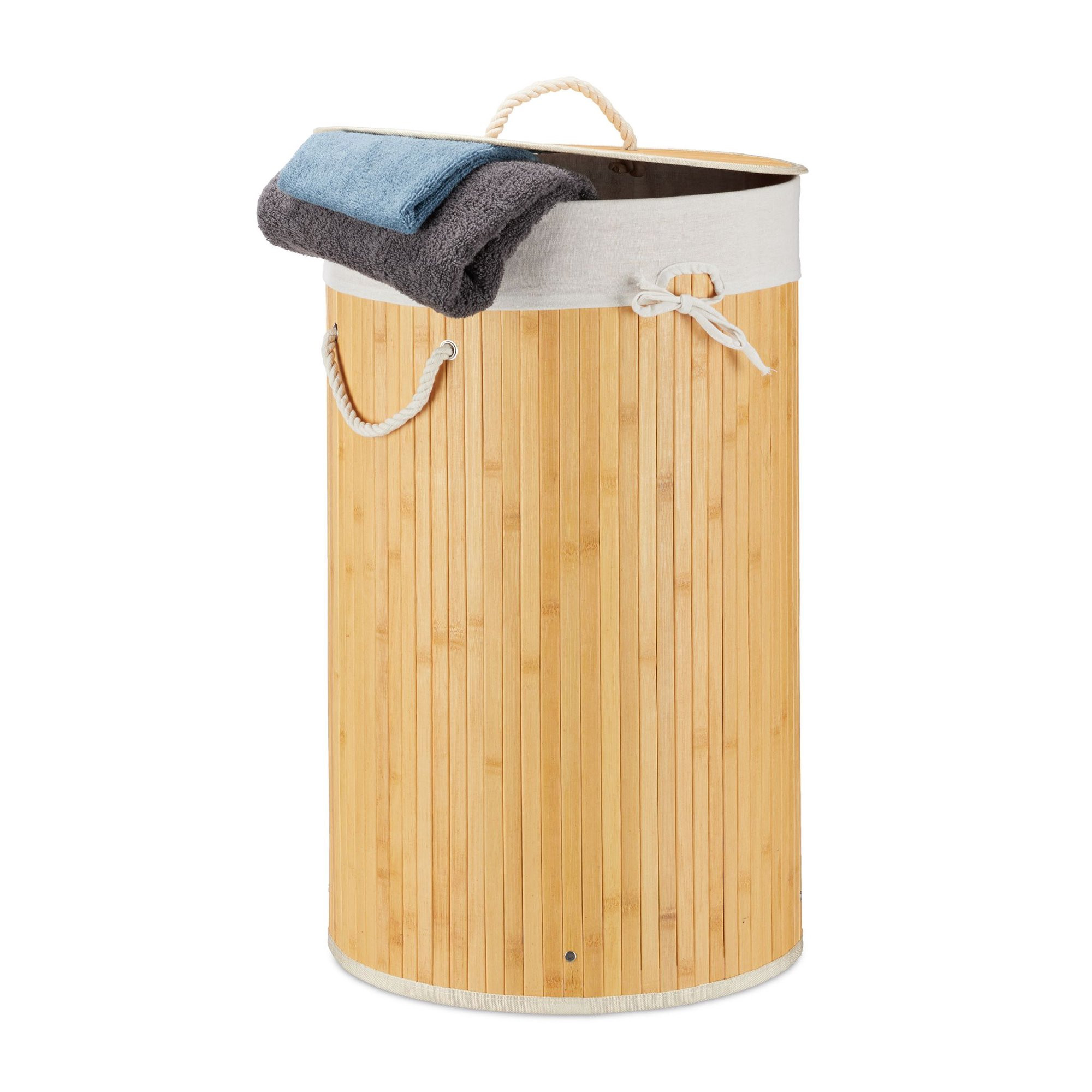 Wasmand bamboe rond