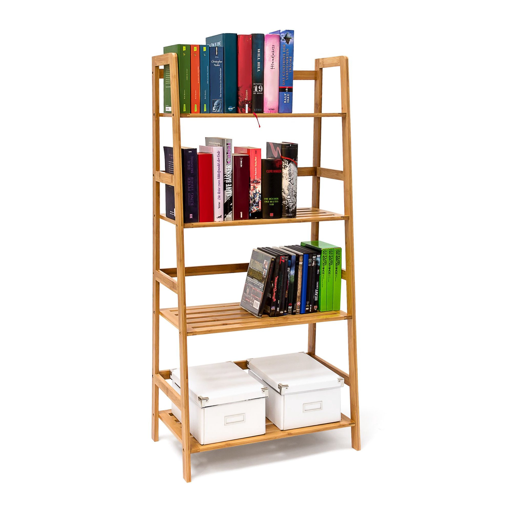 Bambus-Bücherregal