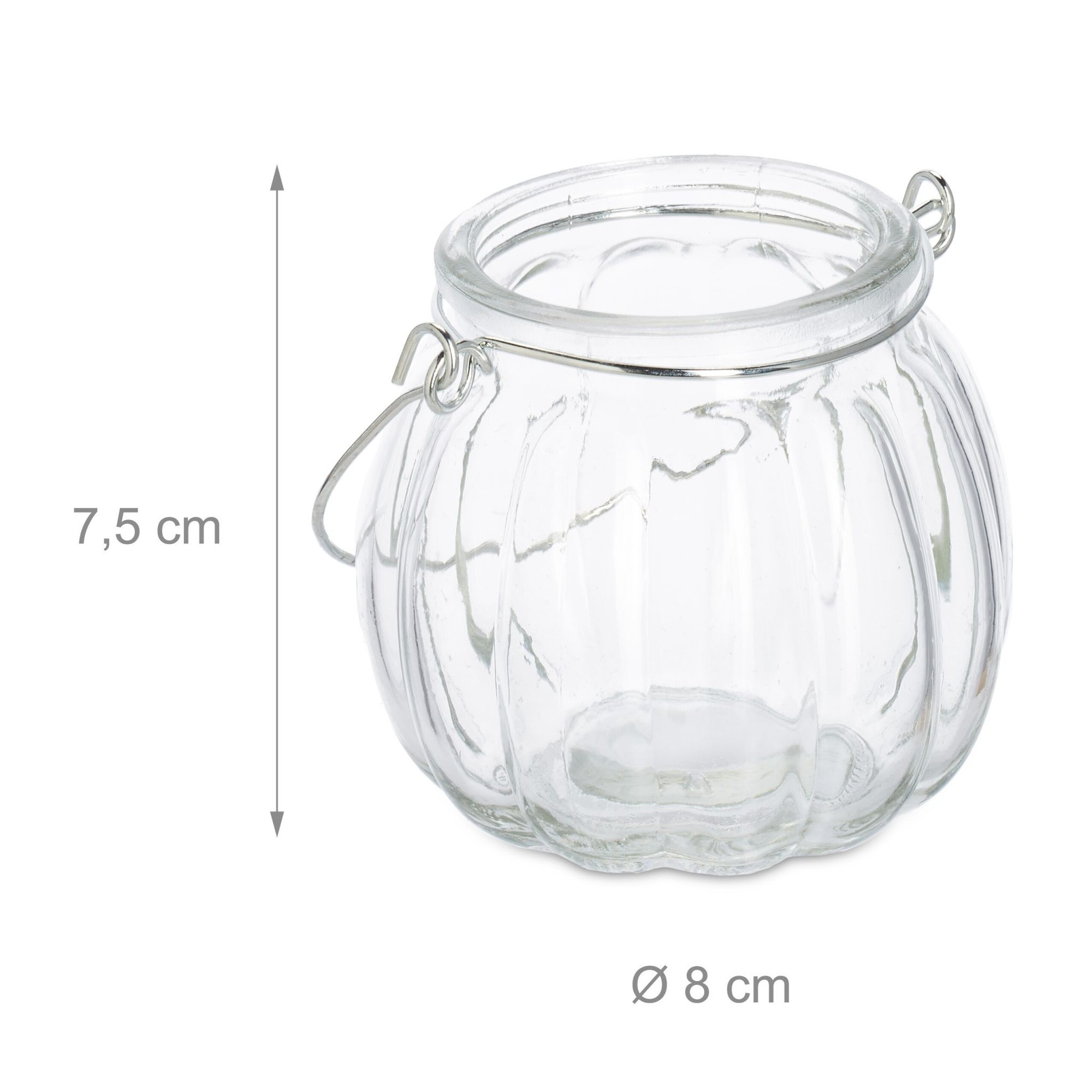 Windlichtglas 12er Set