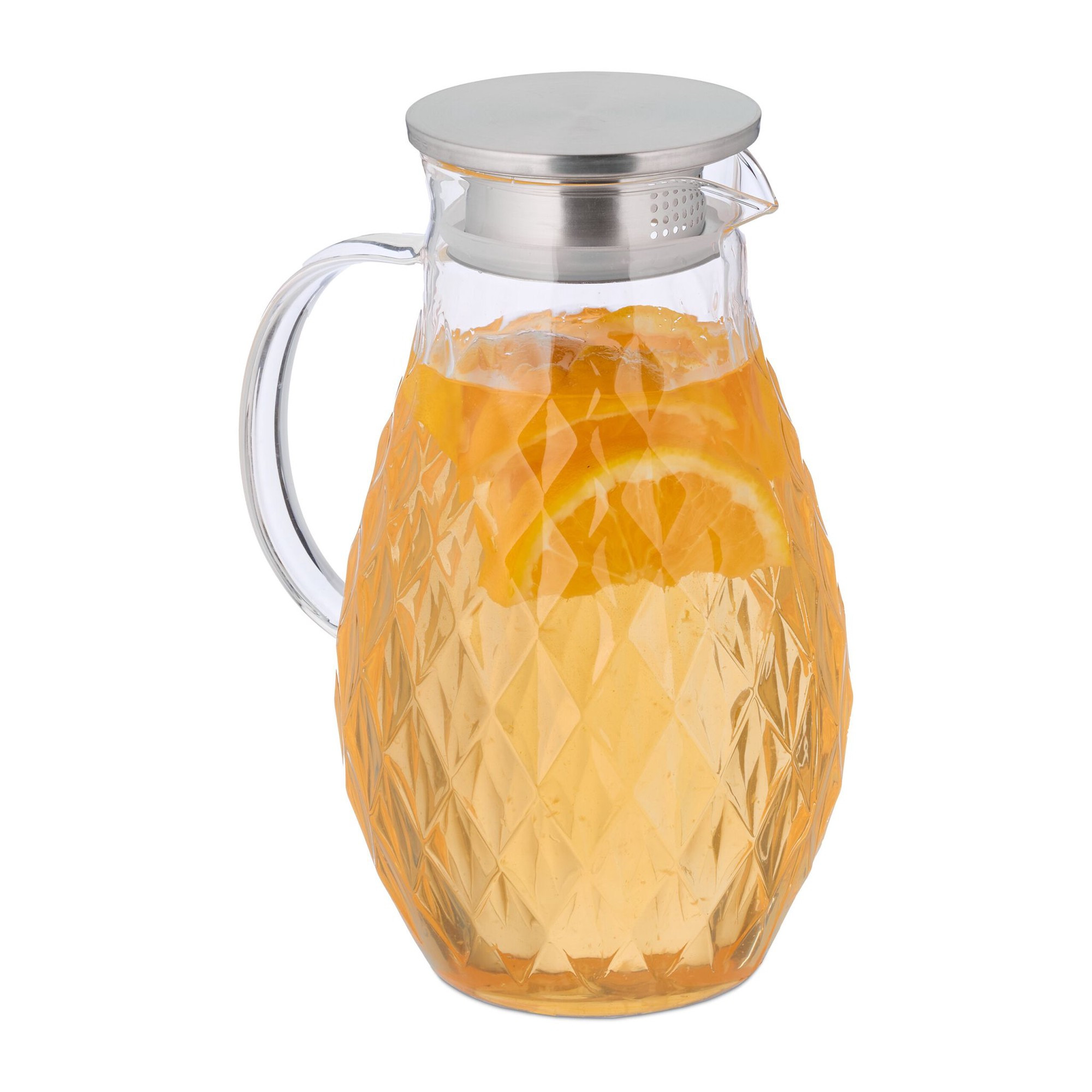 Glaskaraffe mit Deckel 2 l