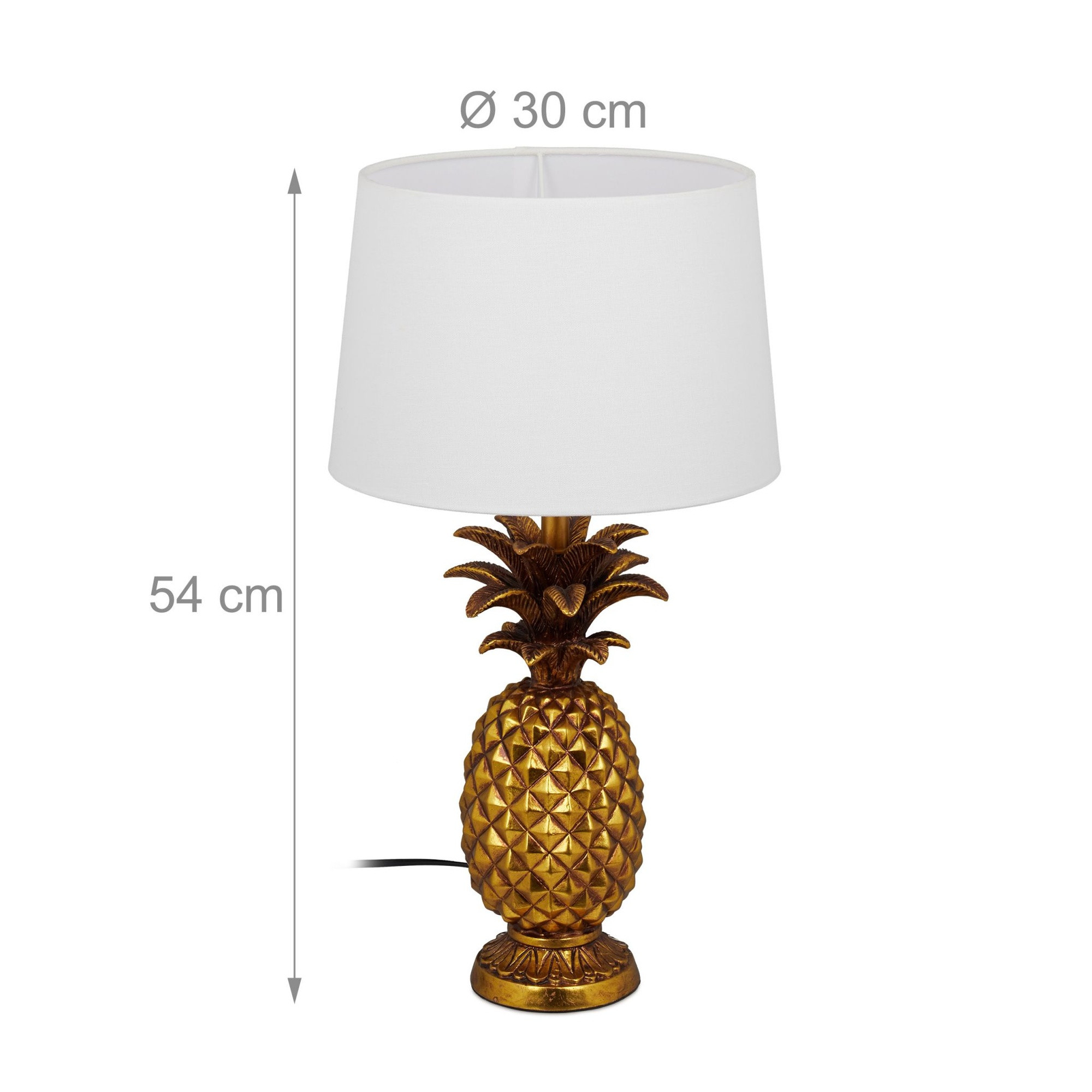 Lámpara de mesa de piña