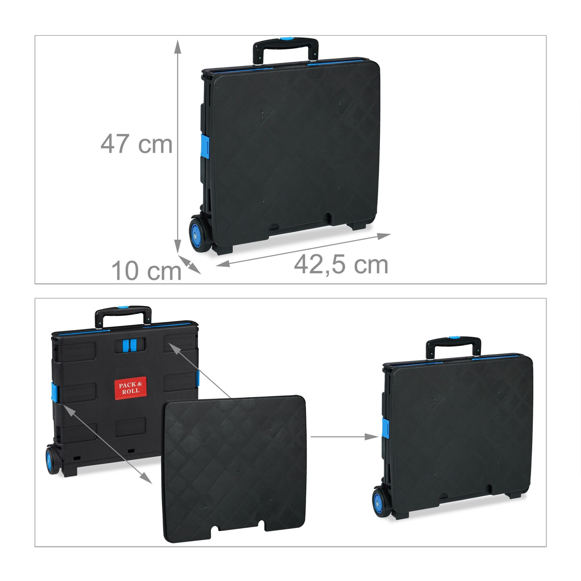 Carrito de compras plegable