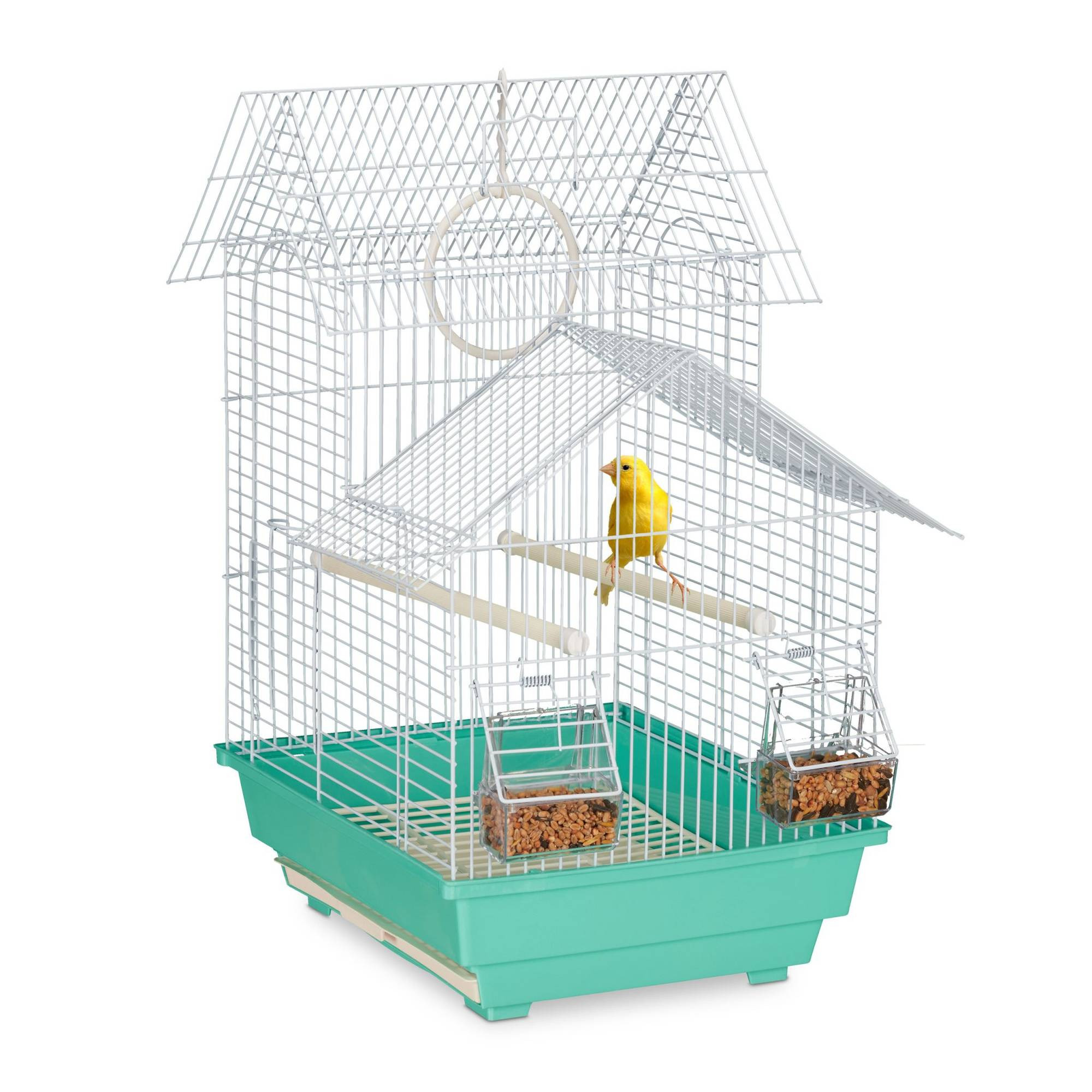 Cage à oiseaux à toit pointu
