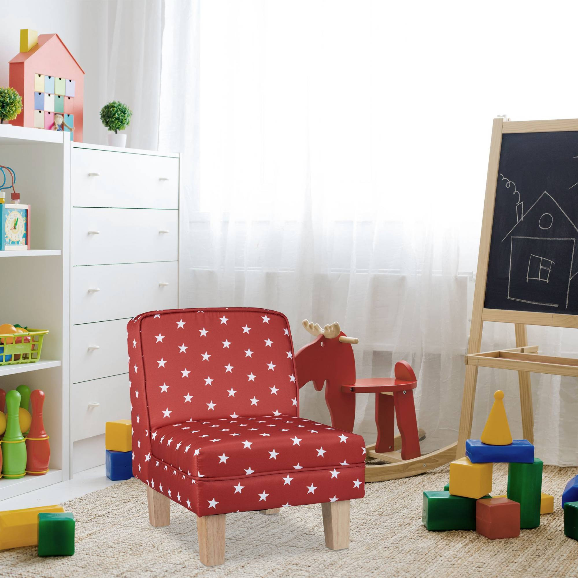 Poltrona per bambini con stelle