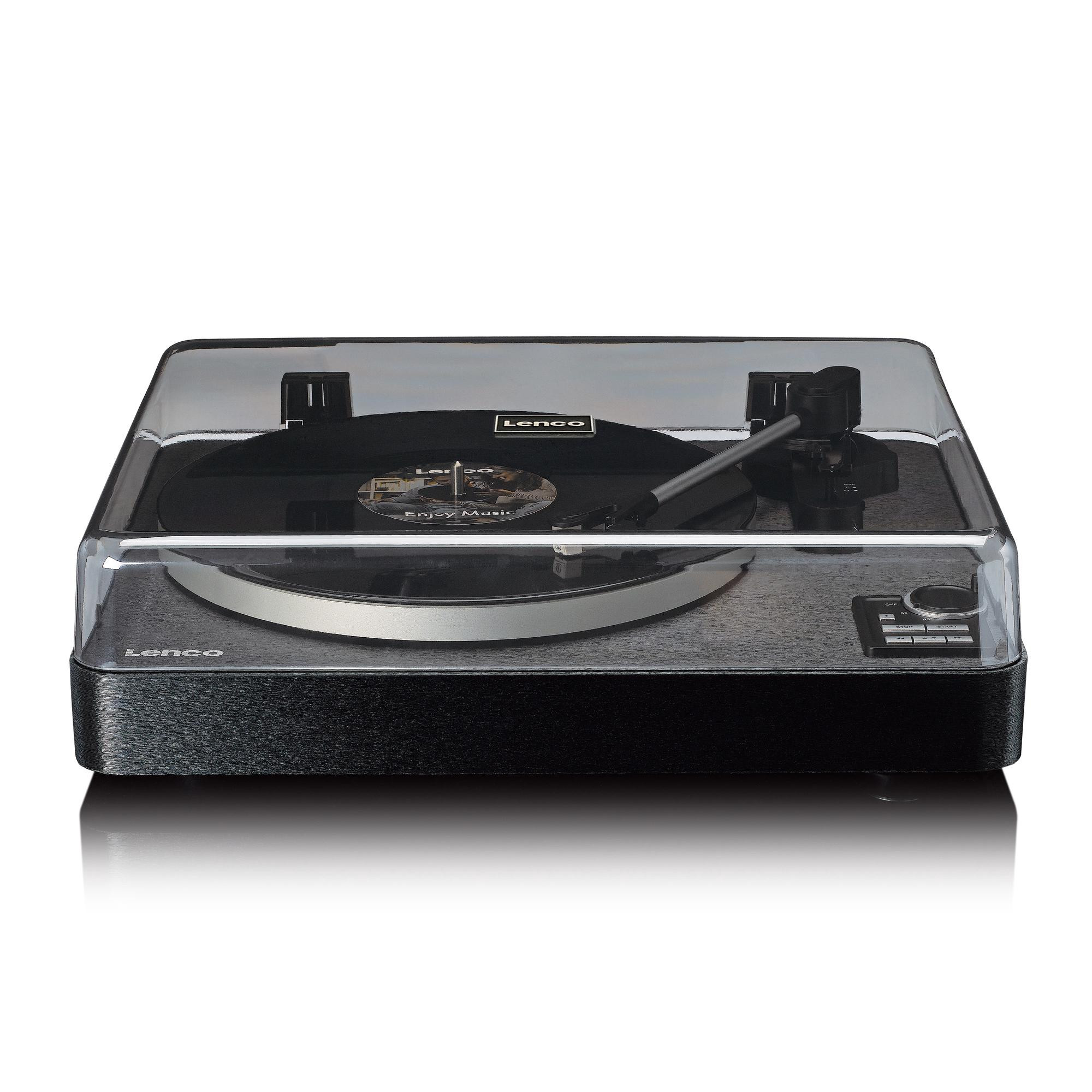 Automatic Turntable with Bluetooth and Pre-Amplifier, Black