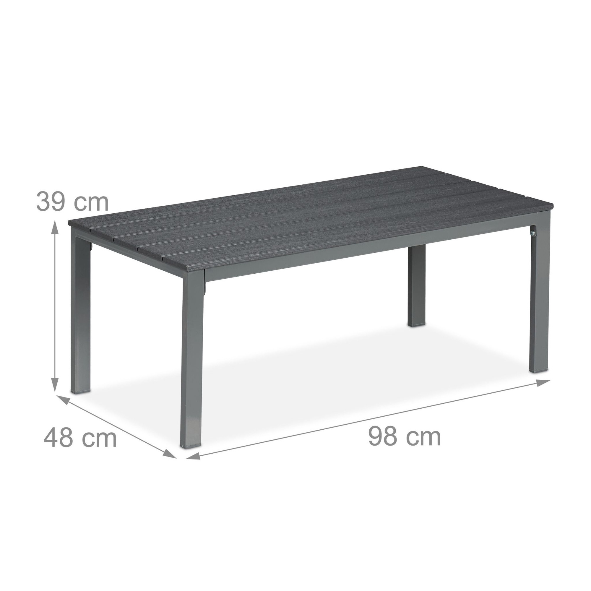 Mesa retangular para exterior – Plástico resistente às intempéries ...