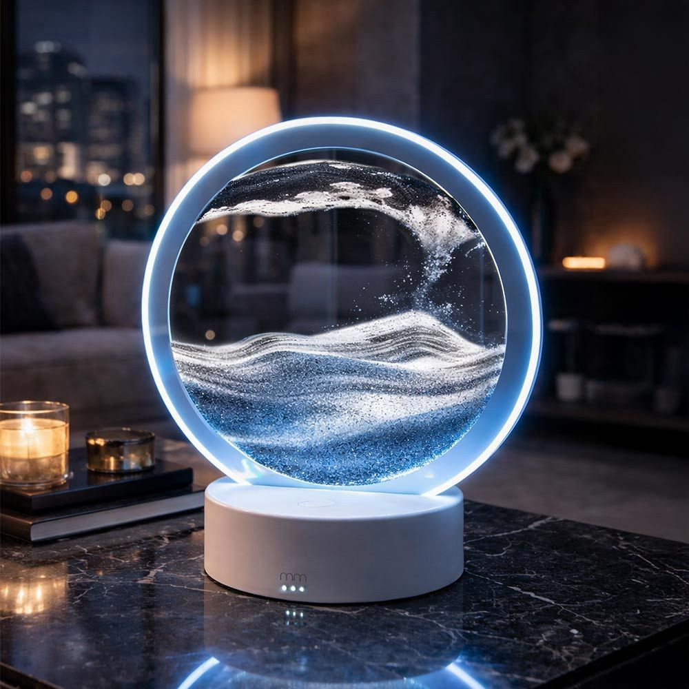 Sandscape Lamp with LED Base, USB & Battery Powered