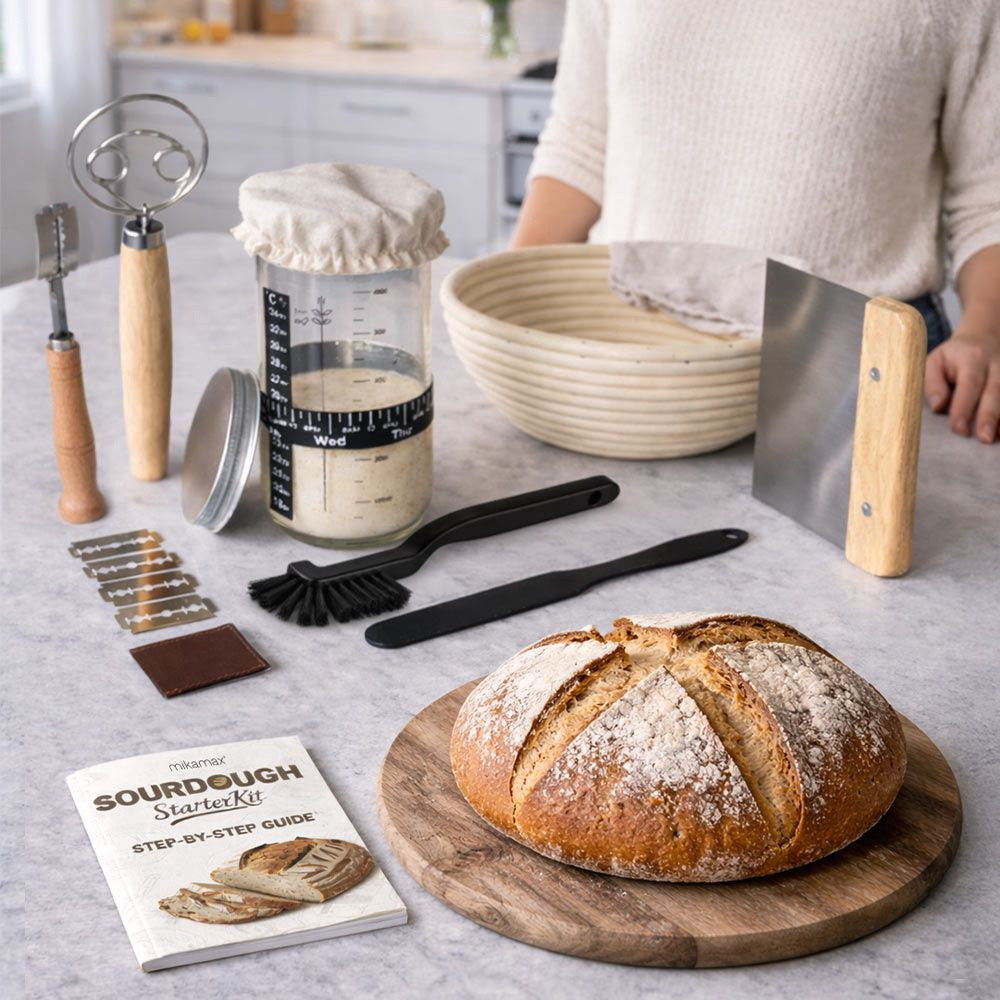Sourdough Starter Kit with Proofing Basket & Tools