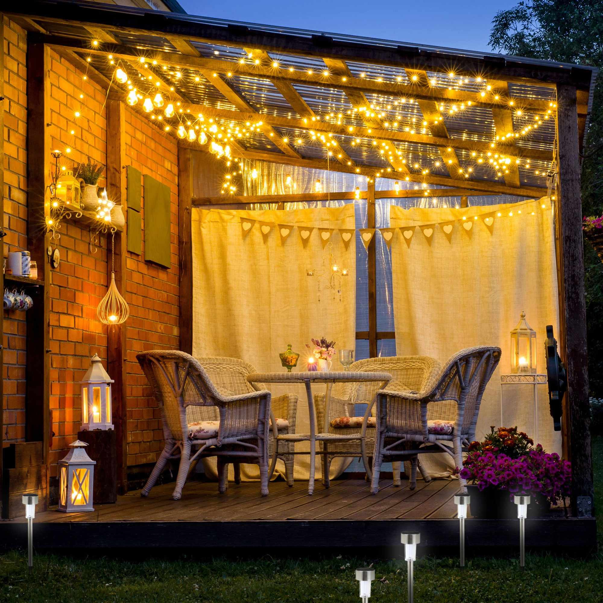 10er-Pack Solarlampen