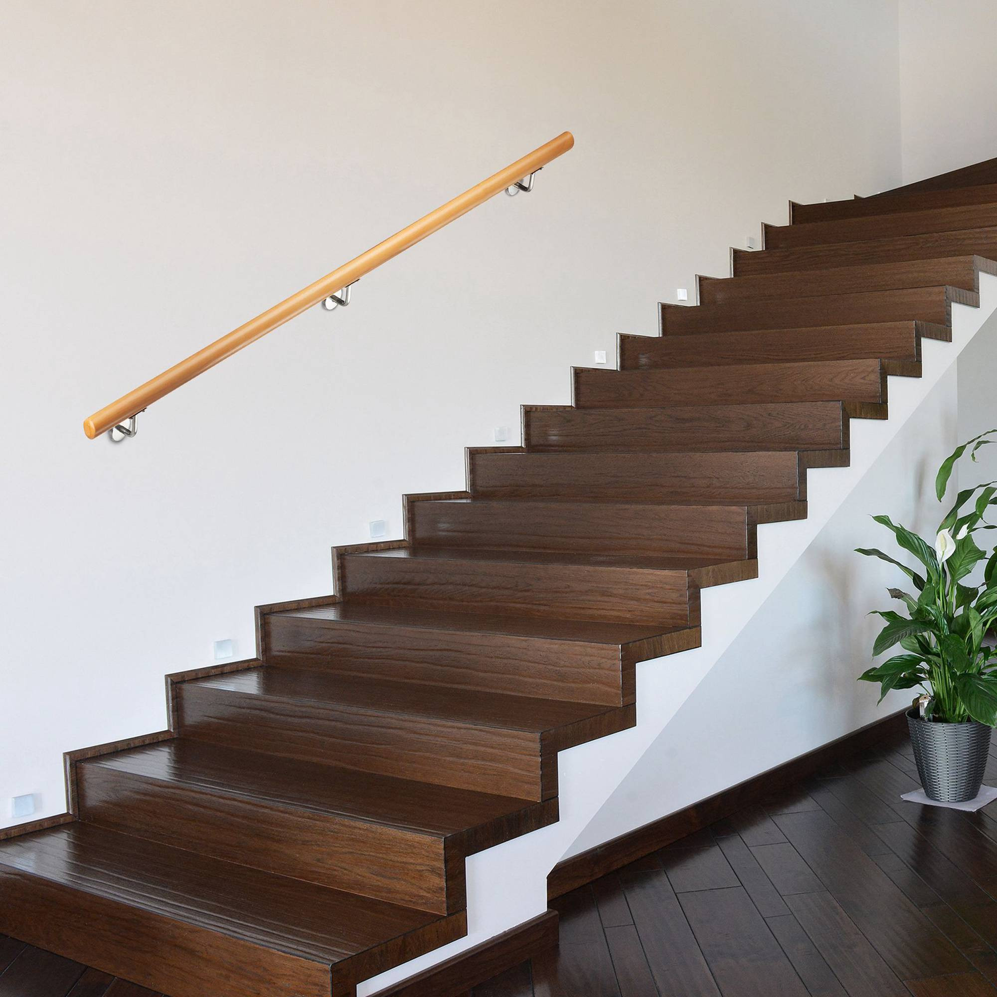 Houten leuning