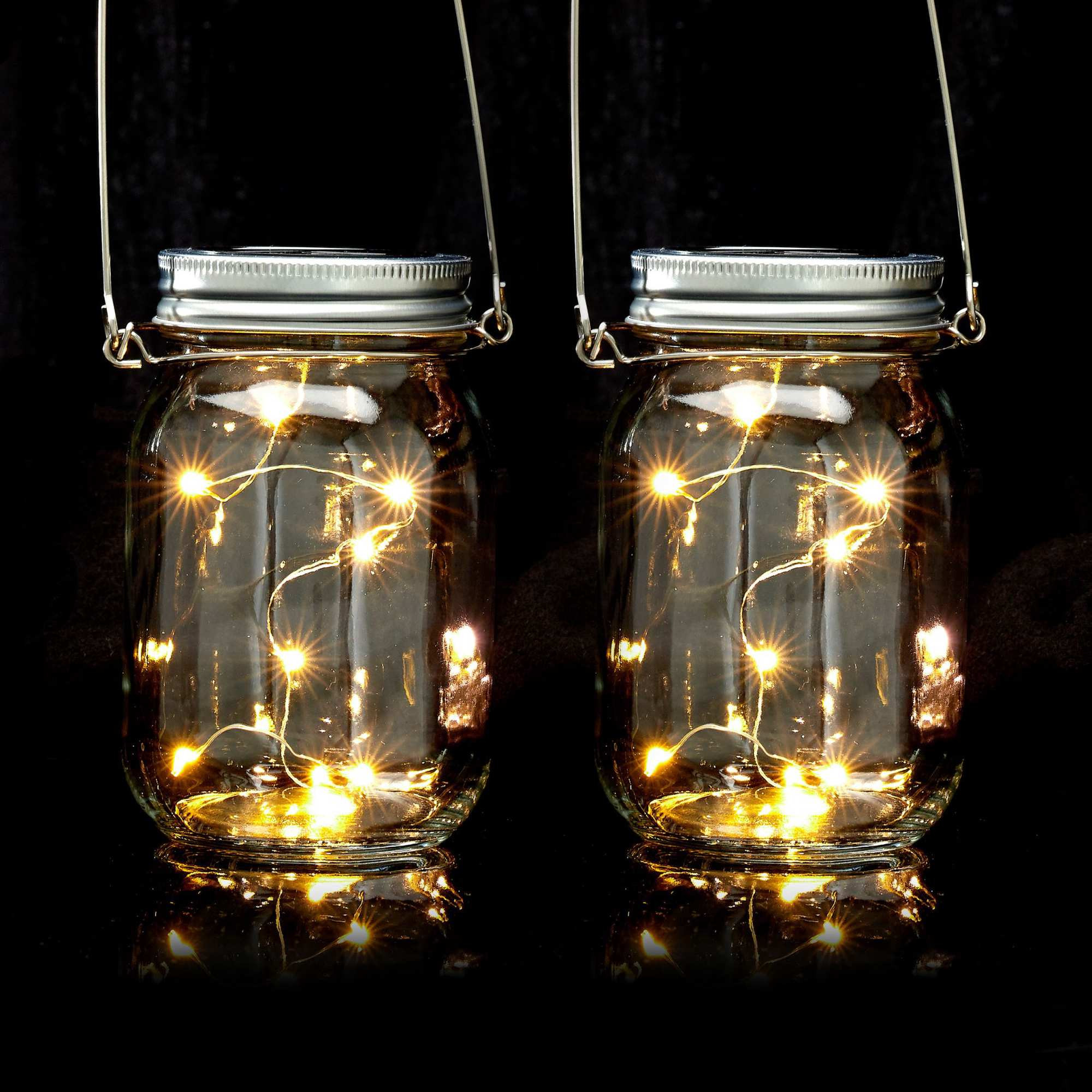 2 lanterne solari con LED
