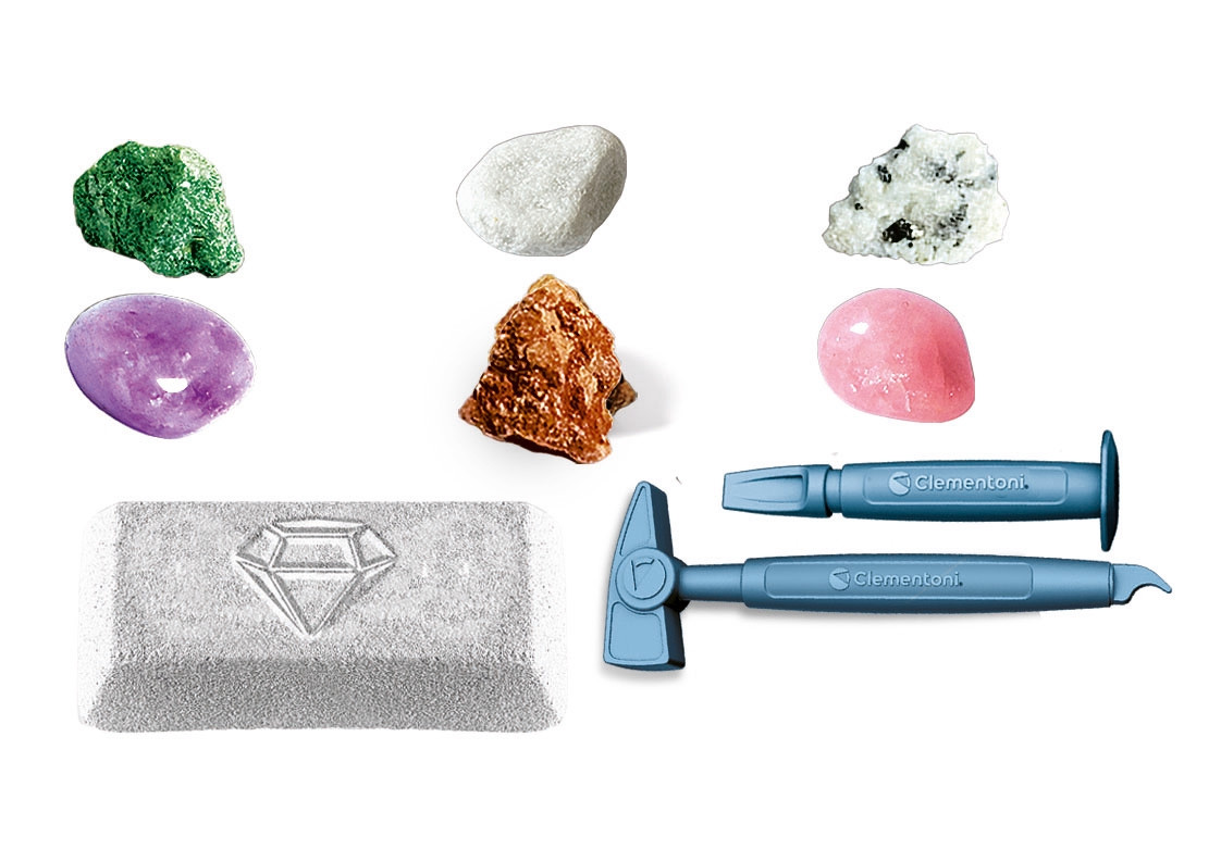 Clem. Mini-graafset mineralen