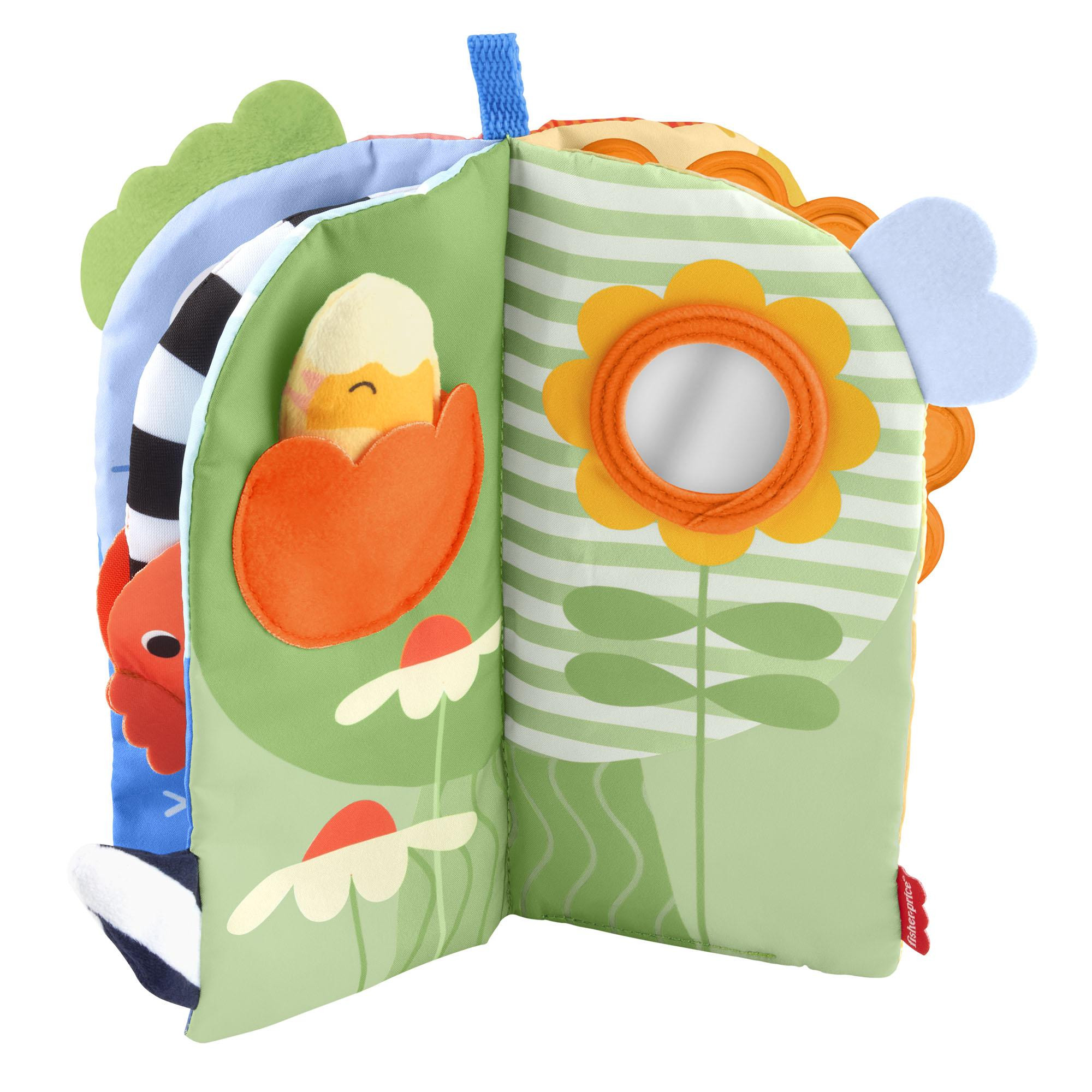 Baby Soft Activity Book with Teether and Mirror