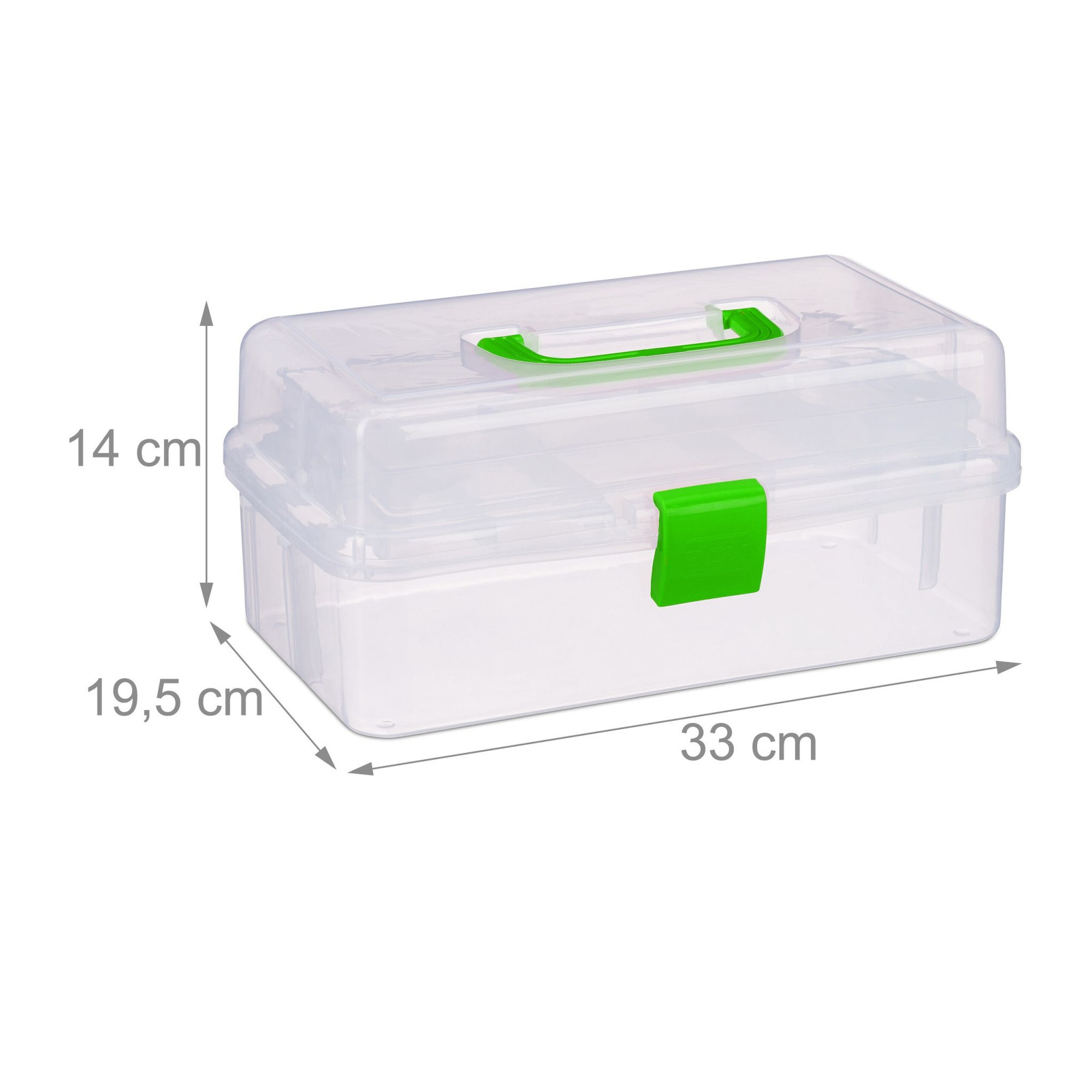 Caixa de plástico transparente