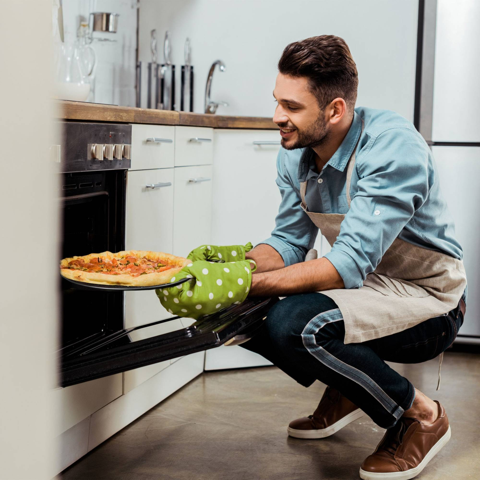 Pizzateller-Set perforiert