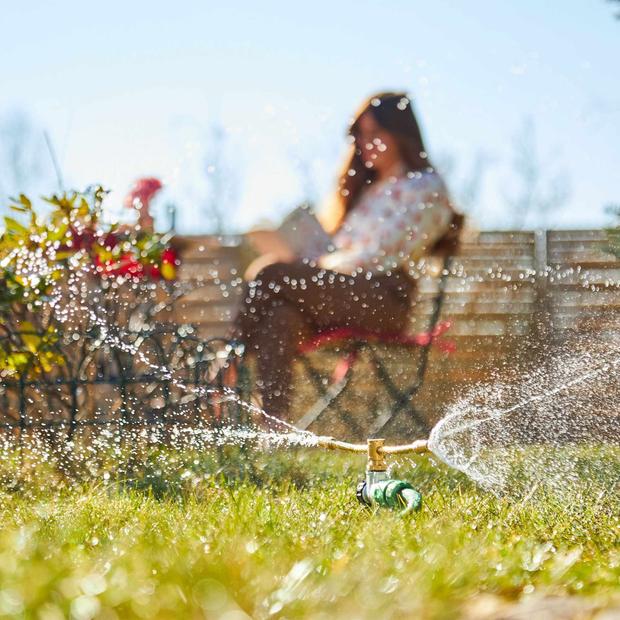 Gartensprinkler mit Erdanker