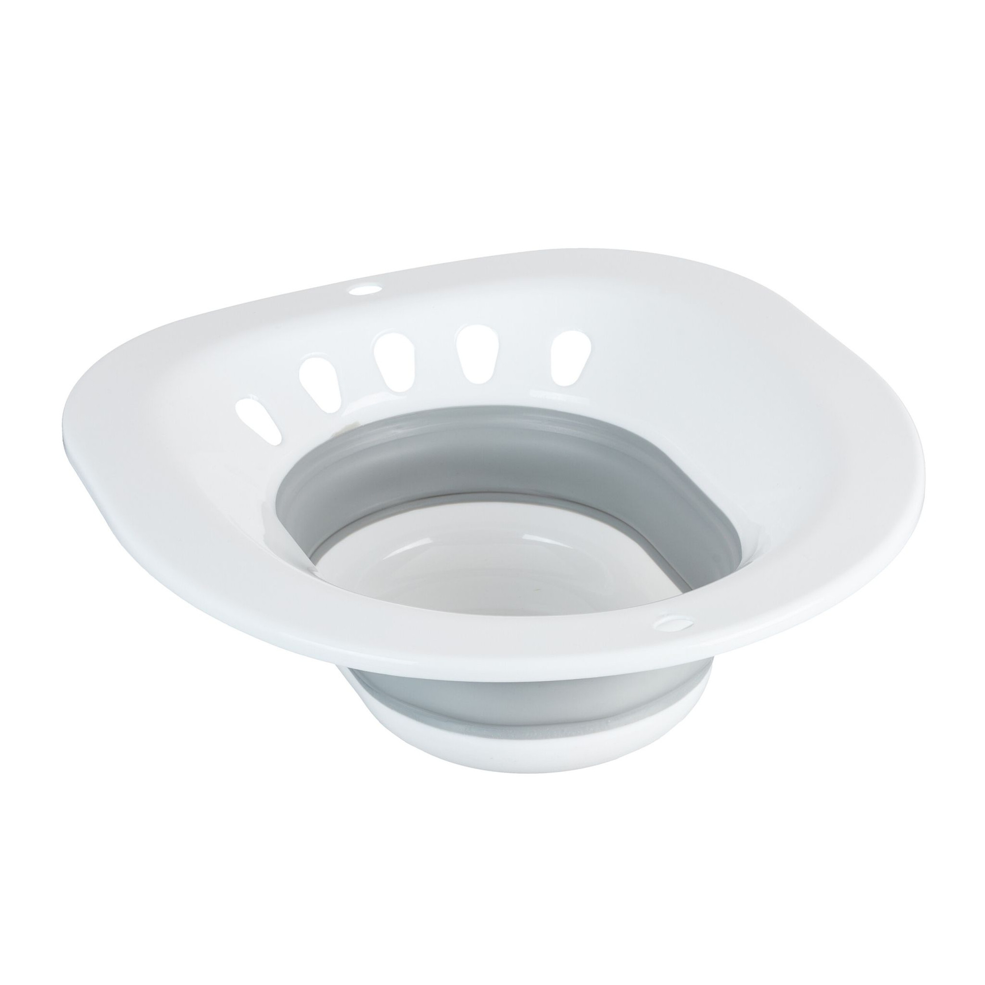 Foldable sitz bath for the toilet