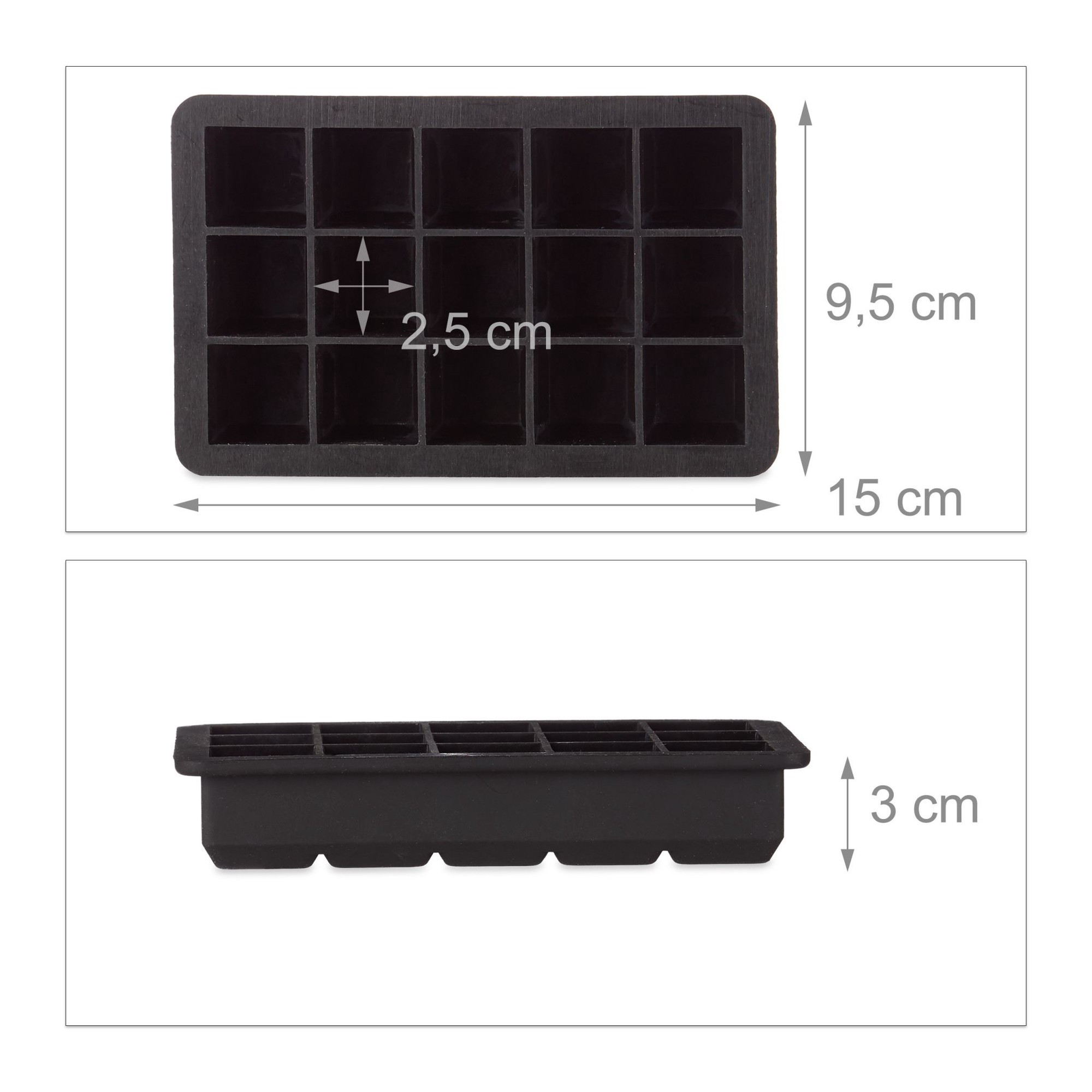 Silikon-Eiswürfelform 2,5 cm
