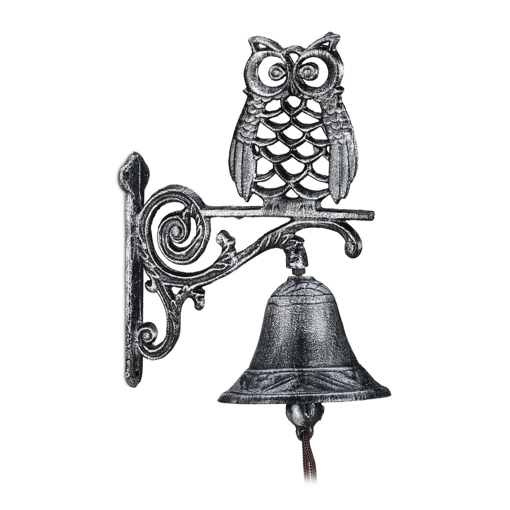 Timbre de puerta con búho