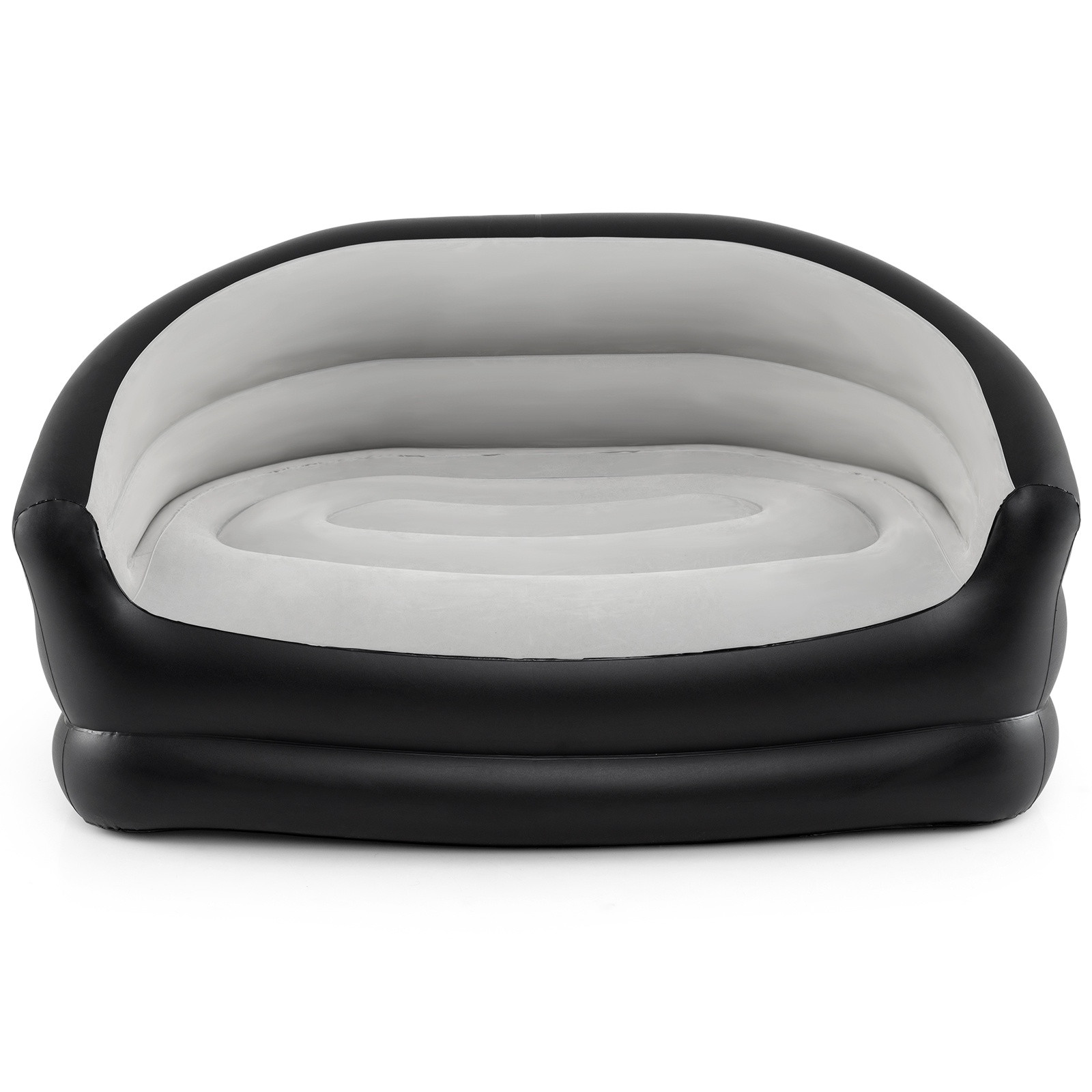 2-Seater Inflatable Sofa with Flocked Surface & Armrests
