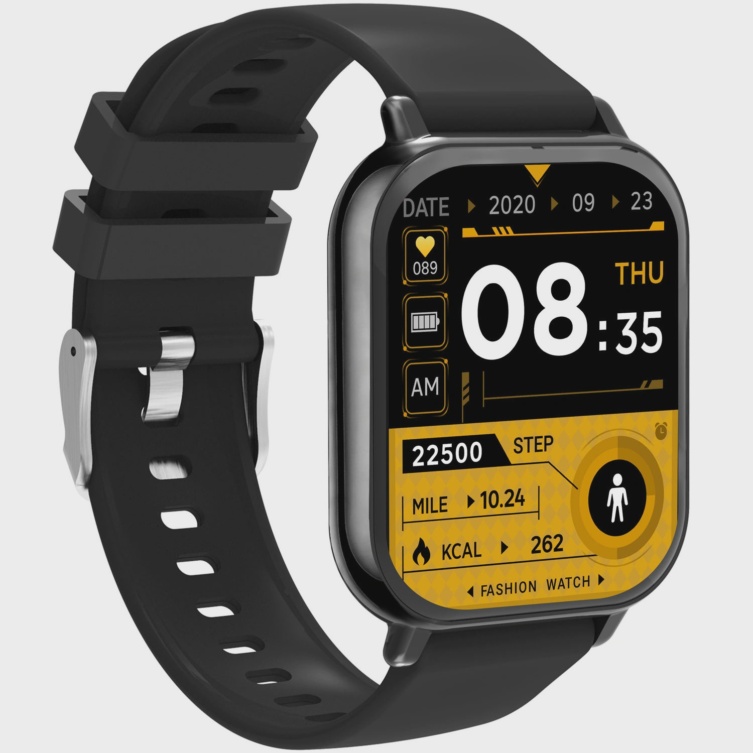 Bluetooth-Smartwatch, 1,81"-TFT-Display, IP65, Herzfrequenzsensor