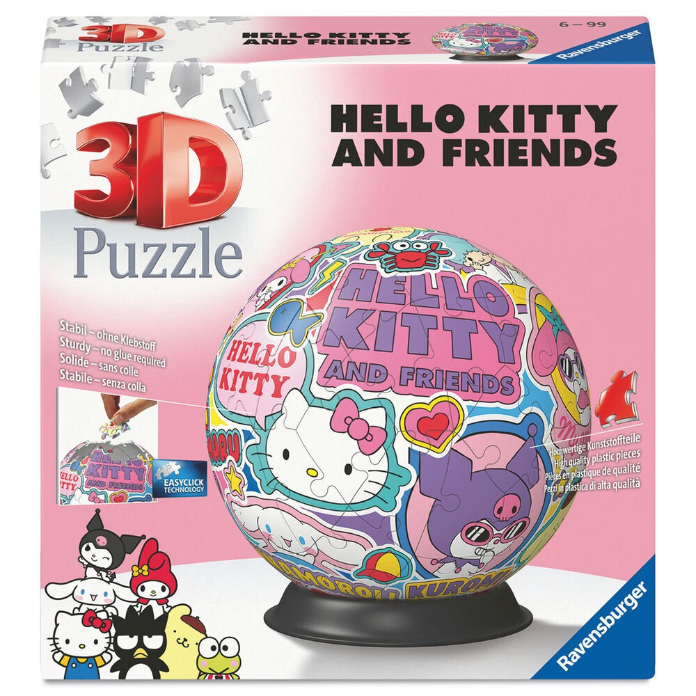 Rompecabezas 3D de Hello Kitty, 72 piezas