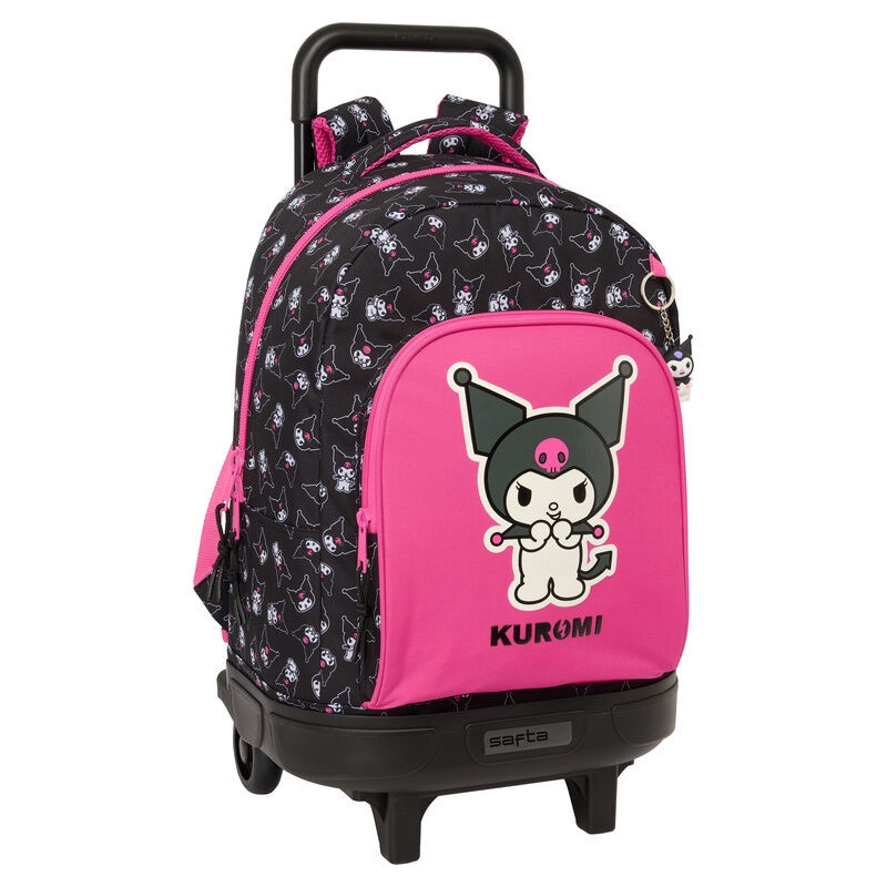 Kuromi Compact Trolley 45cm with Removable Backpack