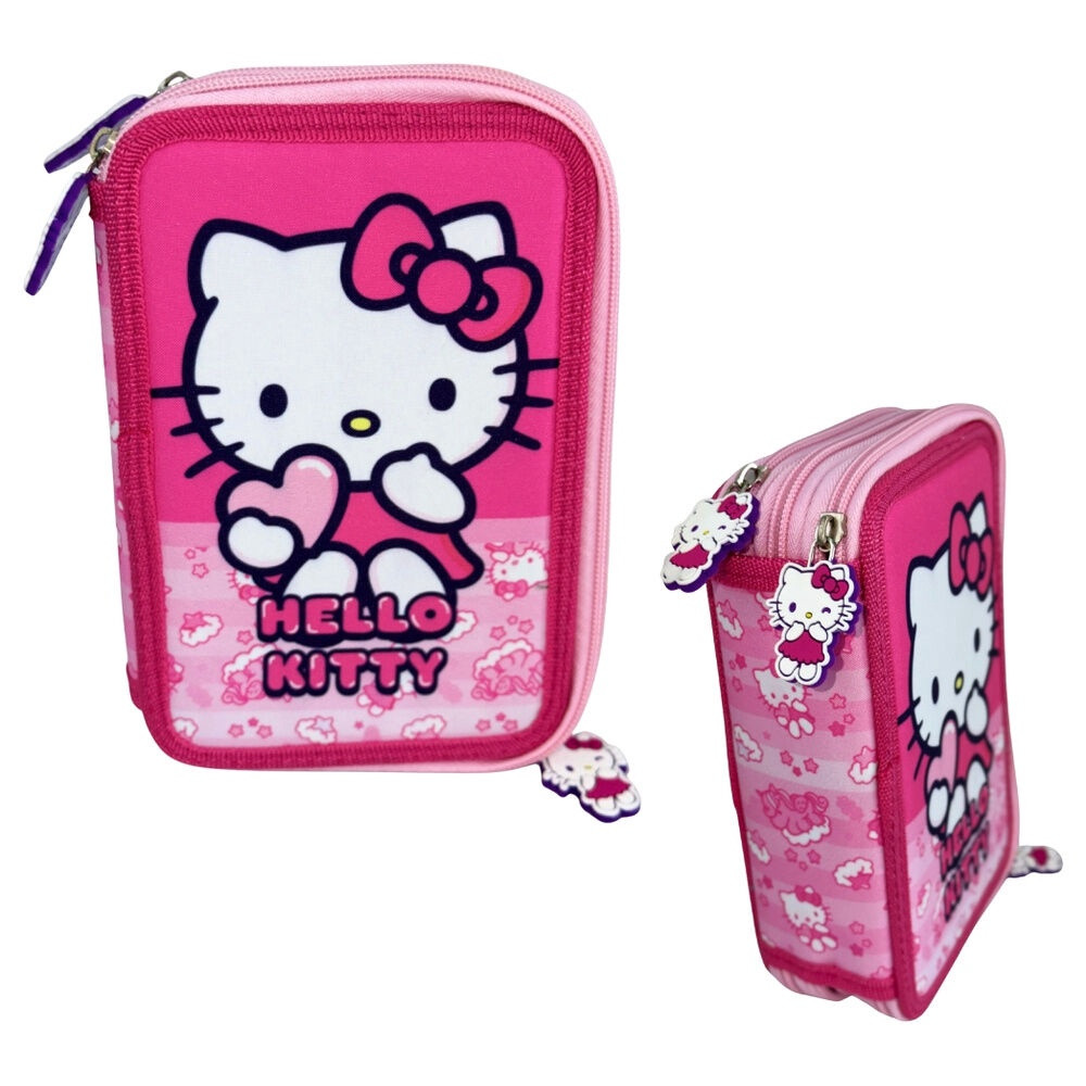 Hello Kitty triple pencil case