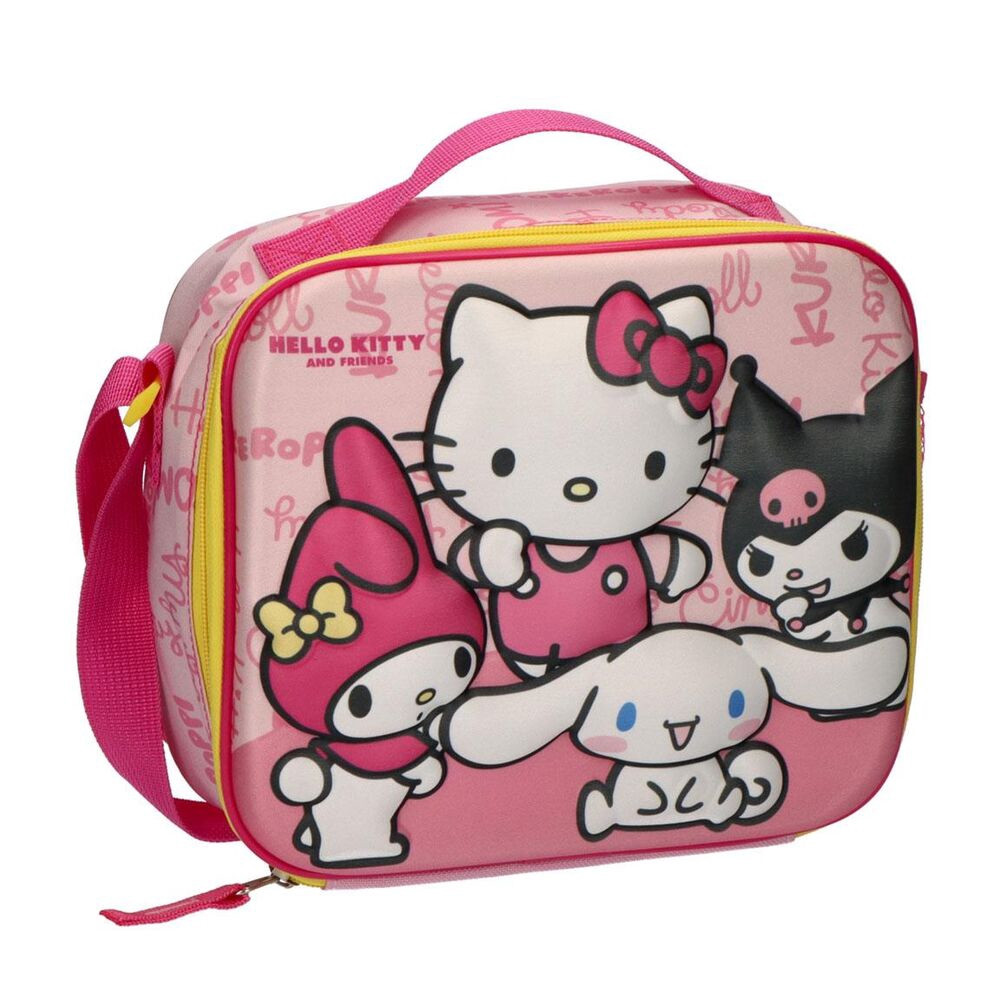 Borsa per il pranzo 3D di Hello Kitty e amici