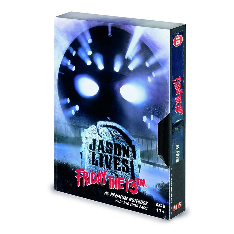 Friday the 13th VHS A5 premium notebook