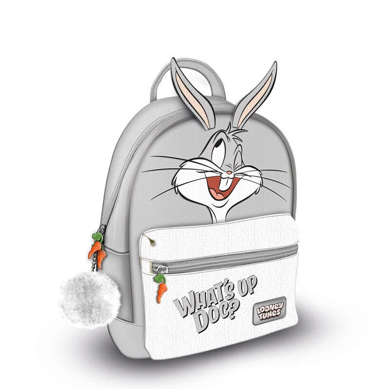 Bugs Bunny Backpack, 29cm PU, Nylon Lined, Pockets