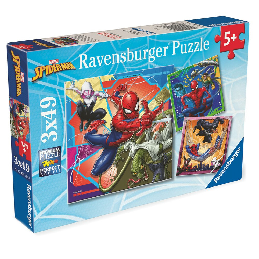 Puzzle Marvel Spiderman 3x39 pezzi