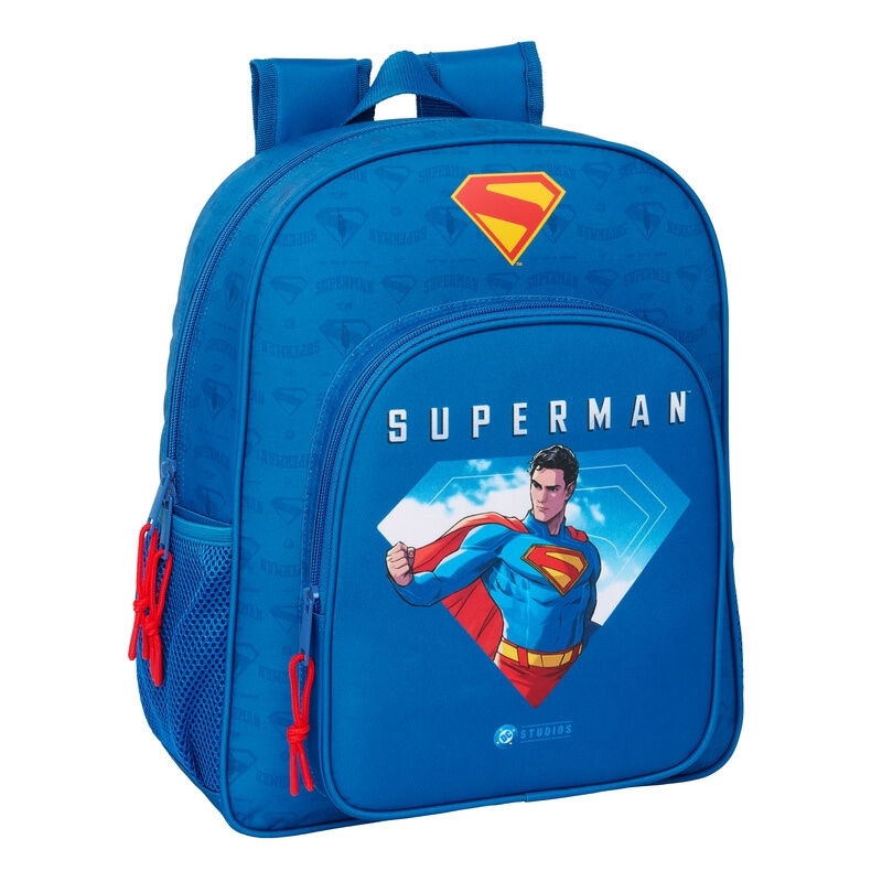 Superman Backpack 38cm – Trolley Compatible, Ergonomic Straps