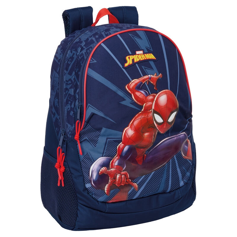 Spiderman Backpack 44cm with Trolley Adaptability