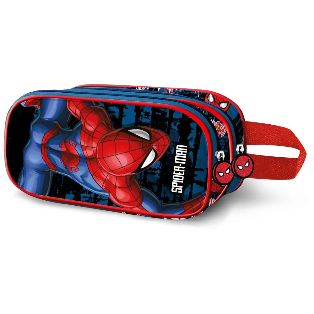 Trousse double Marvel Spiderman Wall 3D