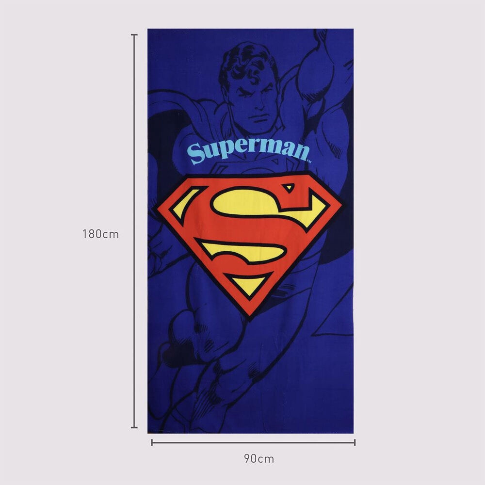 Toalha de praia de microfibra do Superman da DC Comics