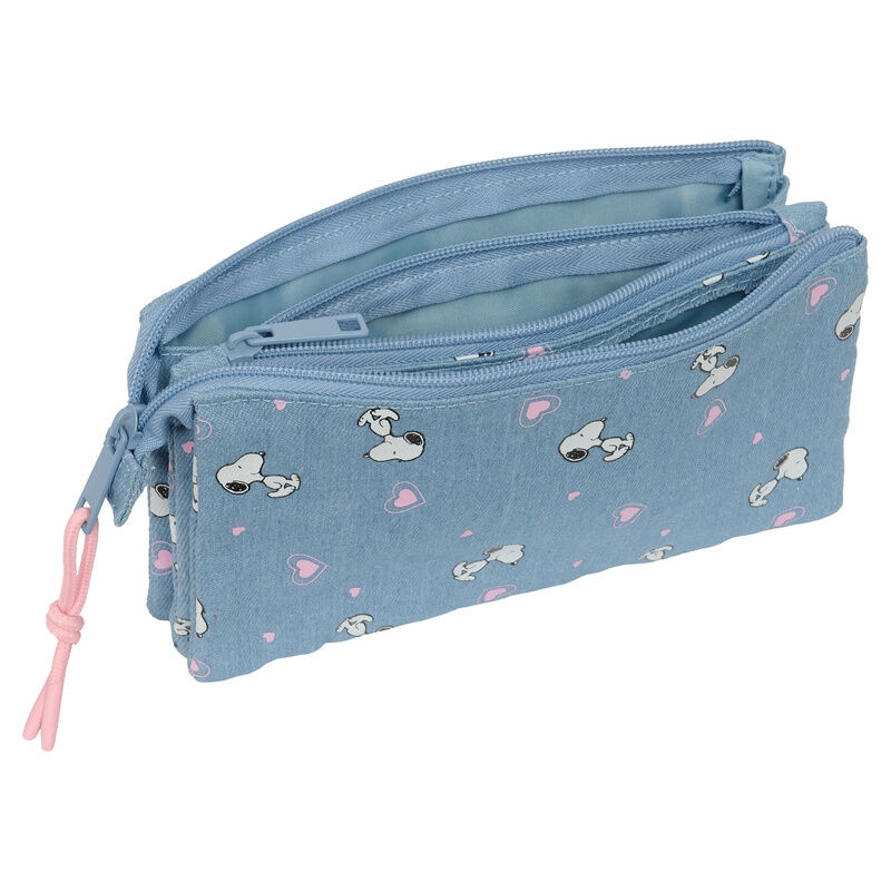 Trousse triple Snoopy Peanuts