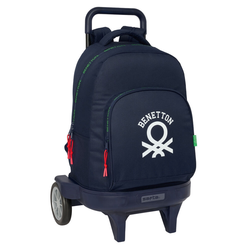 Compact Trolley Backpack 45cm, Large Capacity, Quiet Wheels