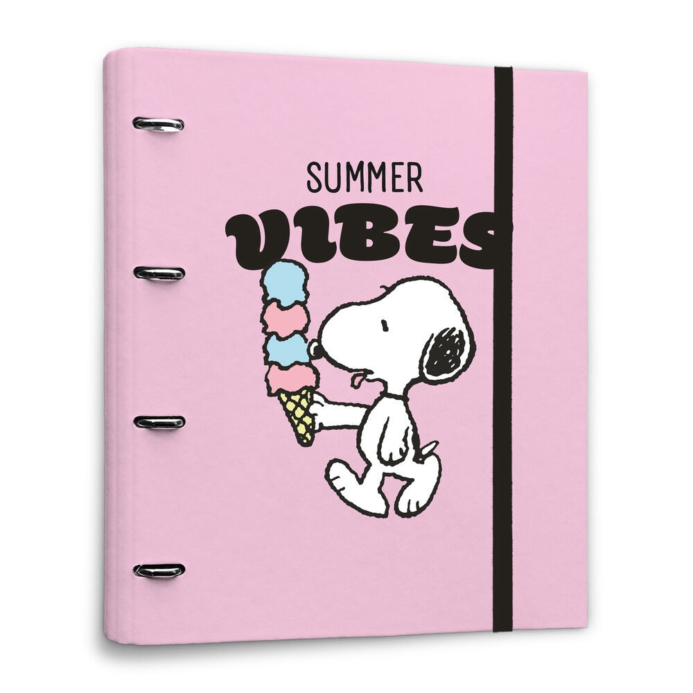 Snoopy Peanuts 4-Ring Binder, 32x27.5 cm, Polypropylene