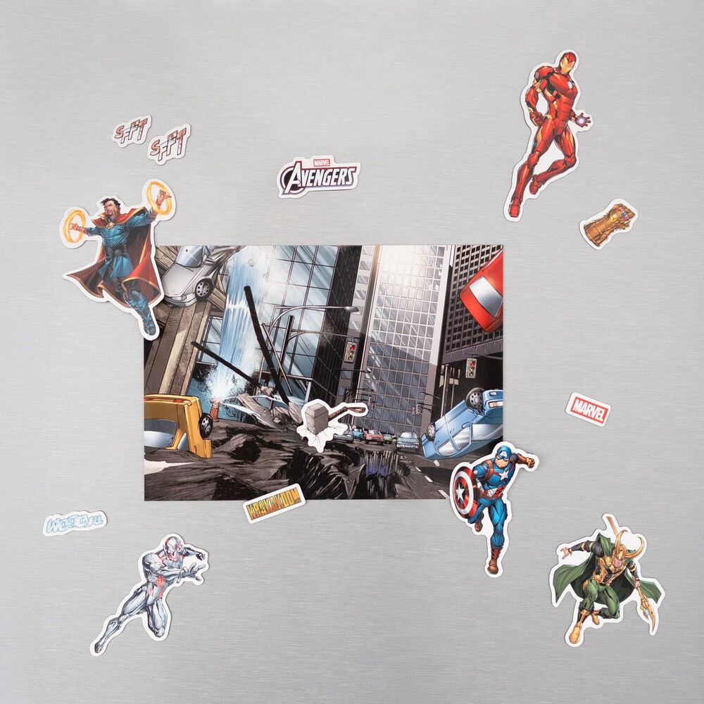 Marvel Avengers Stanzmagnet-Set – 3 Bögen