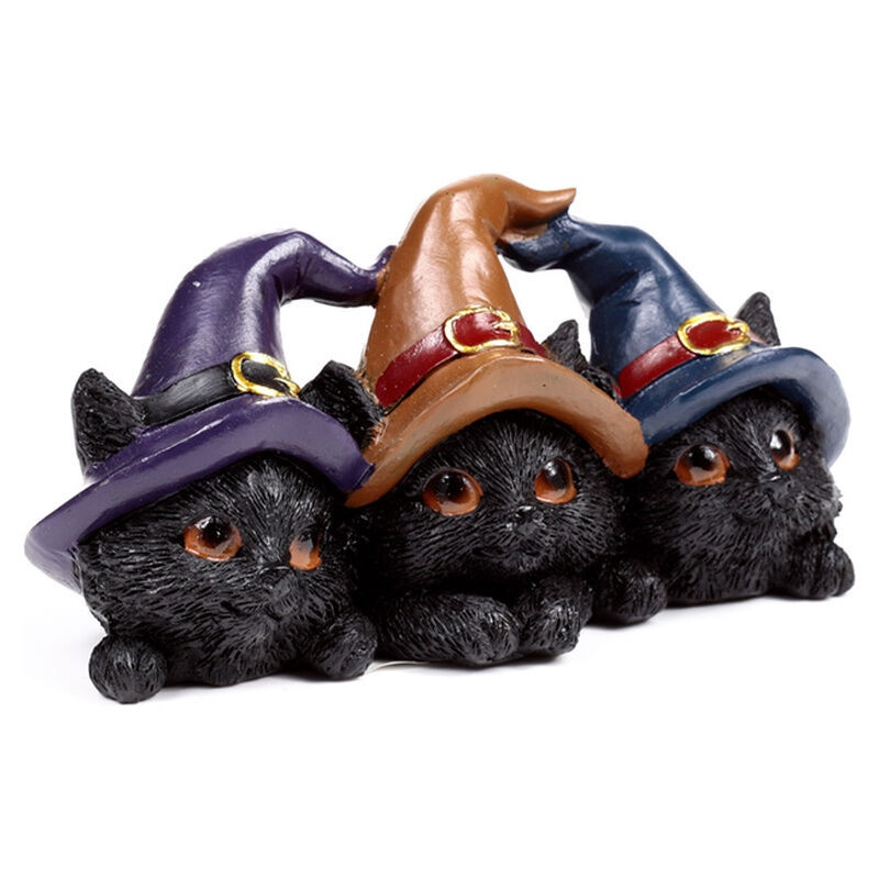 Schwarze Katze Prellungen Figur